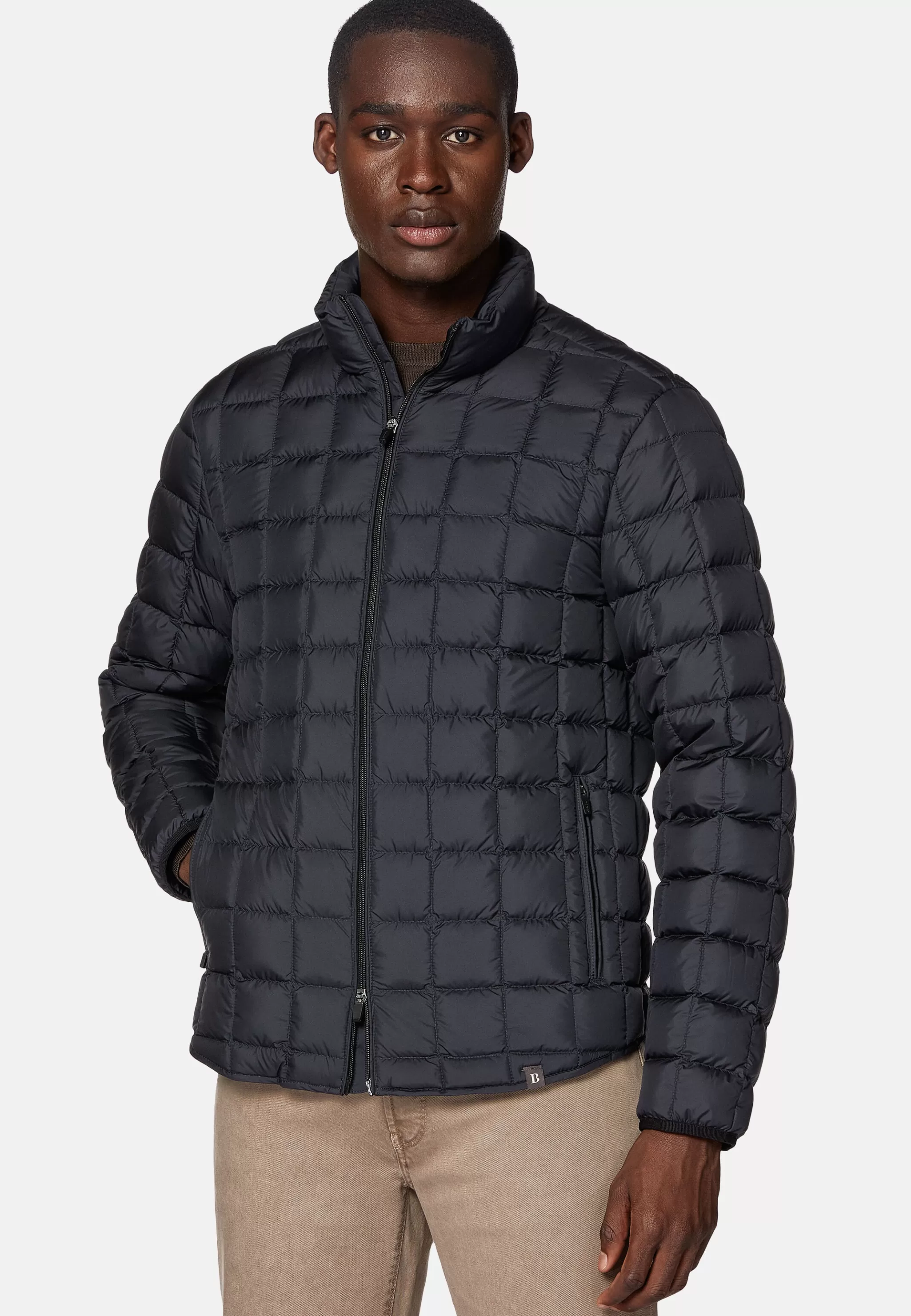 Boggi Milano Blousons*Bomber En Tissu Technique En Plume D'Oie