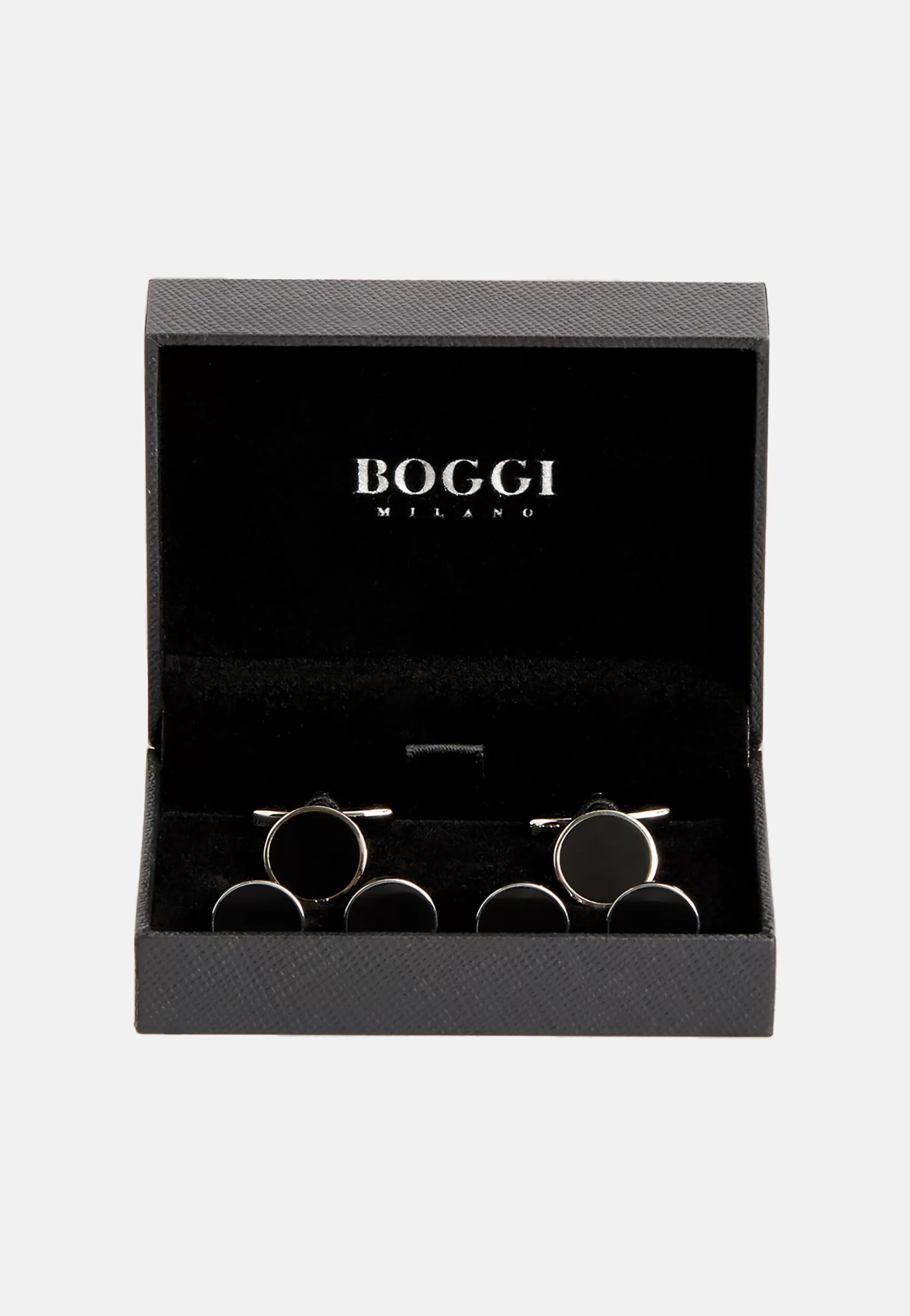 Boggi Milano Boutons De Manchette*Boutons De Manchette Pour Smoking Noir