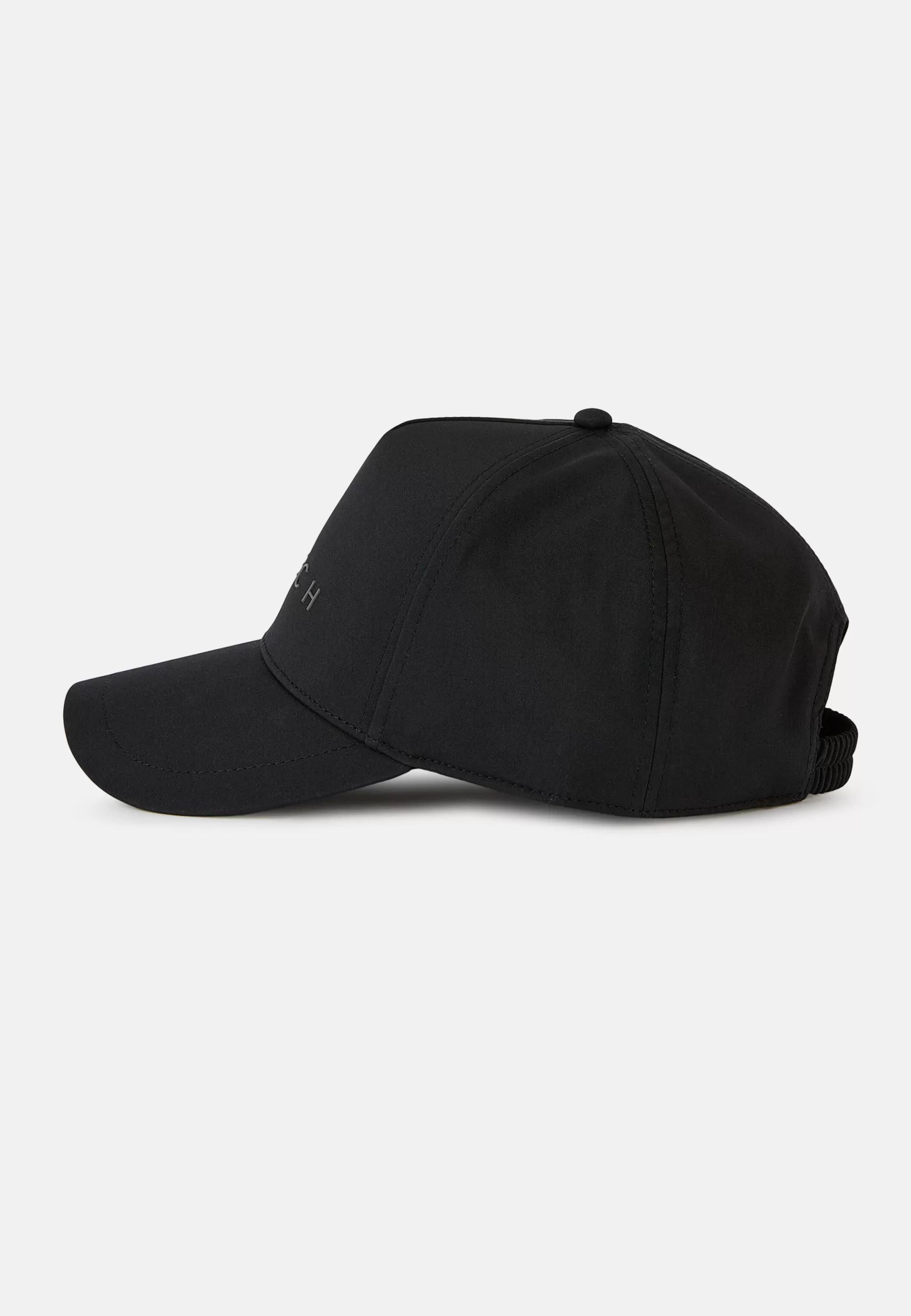 Boggi Milano Bonnets*Casquette Avec Visière En Tissu Technique Noir