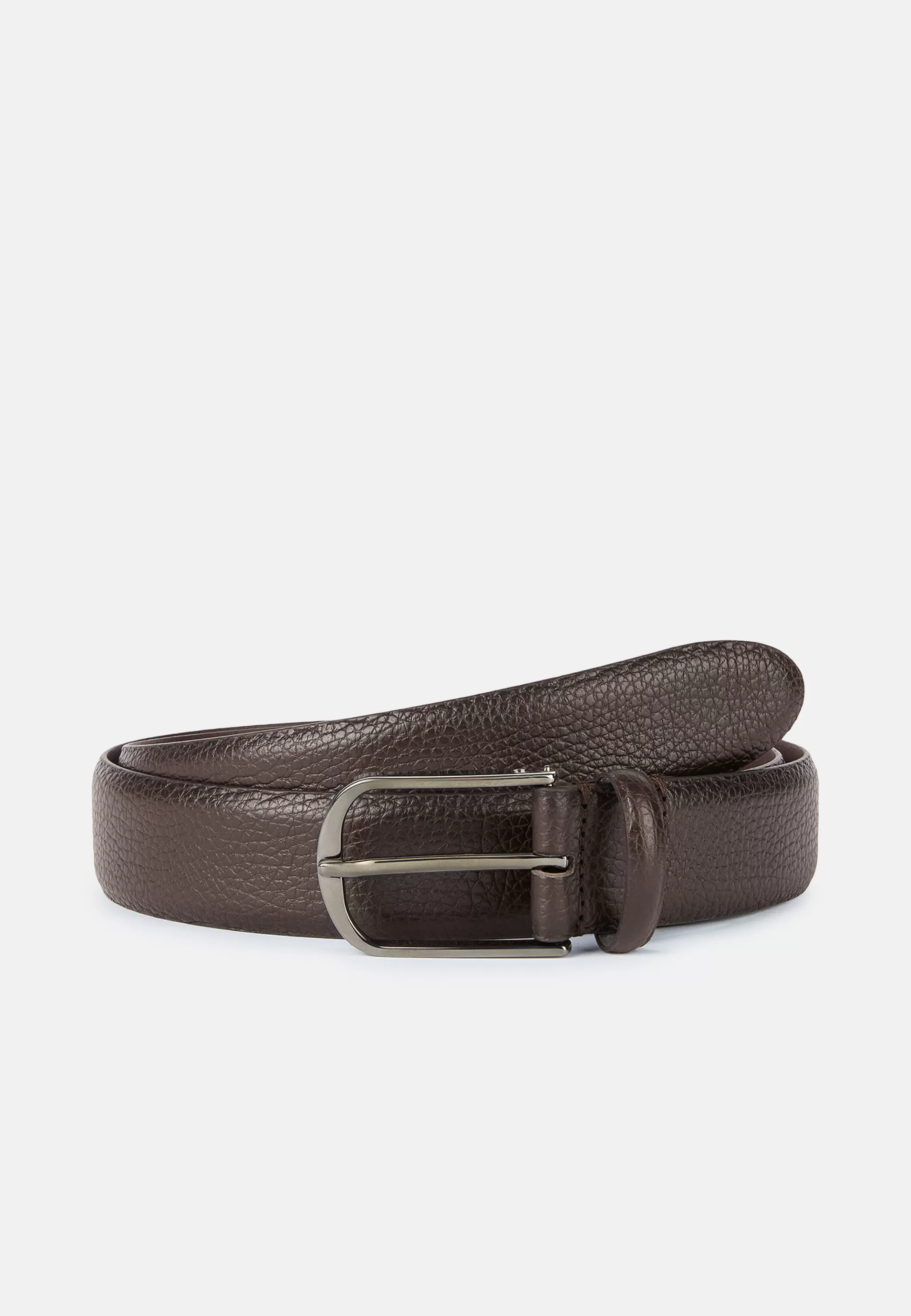 Boggi Milano Ceintures*Ceinture En Cuir Foulonné Marron