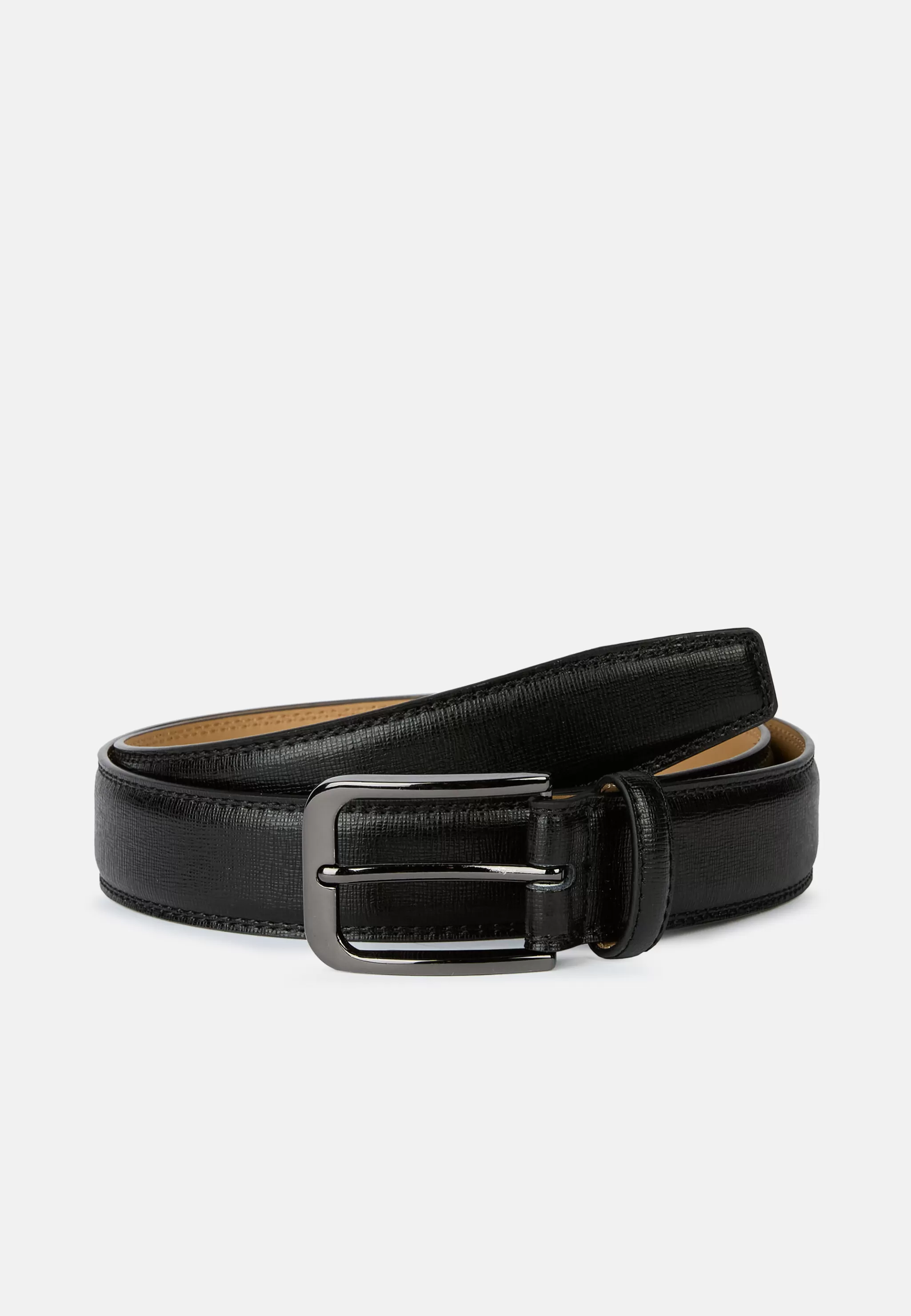 Boggi Milano Ceintures*Ceinture En Cuir Saffiano Noir