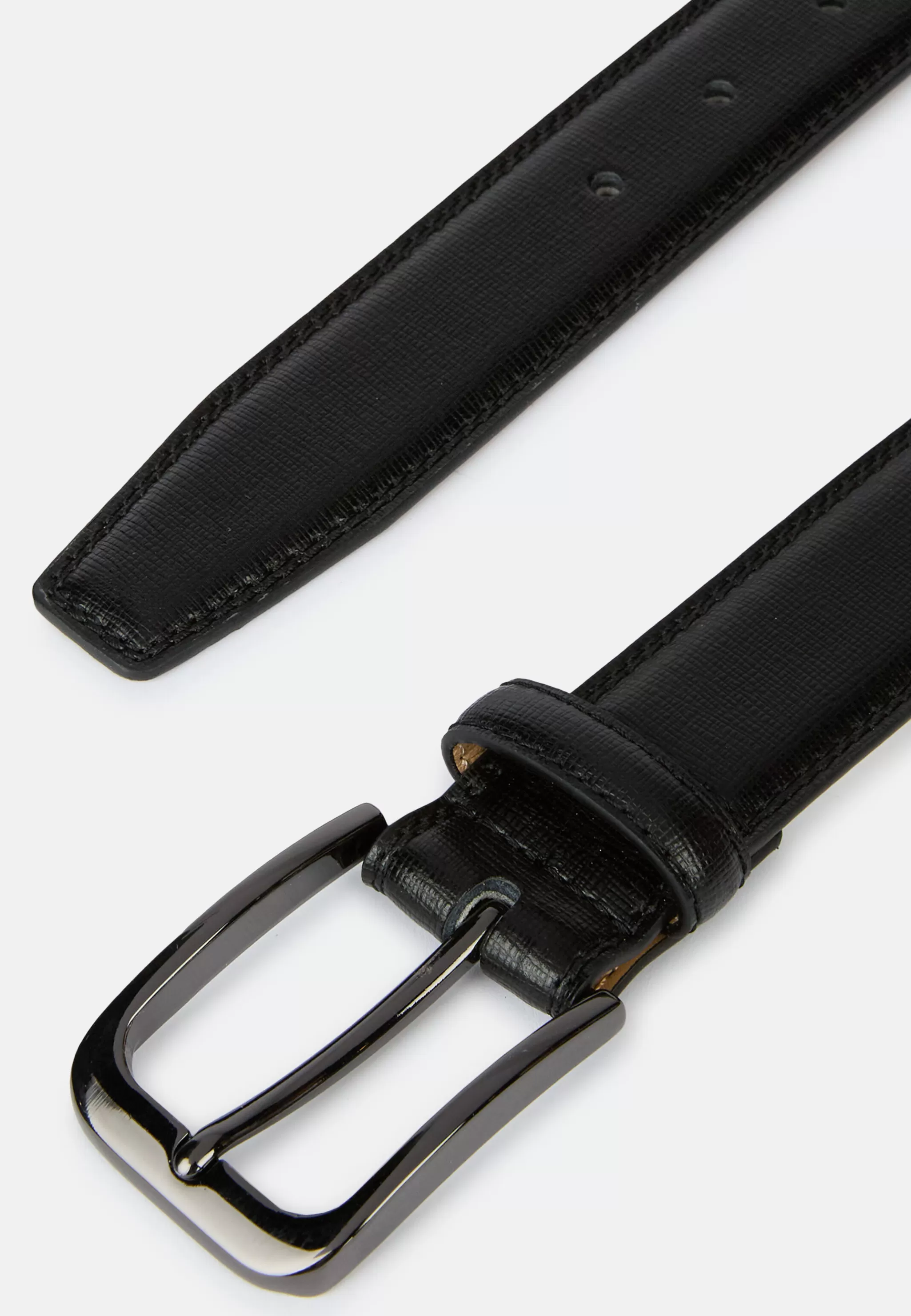 Boggi Milano Ceintures*Ceinture En Cuir Saffiano Noir