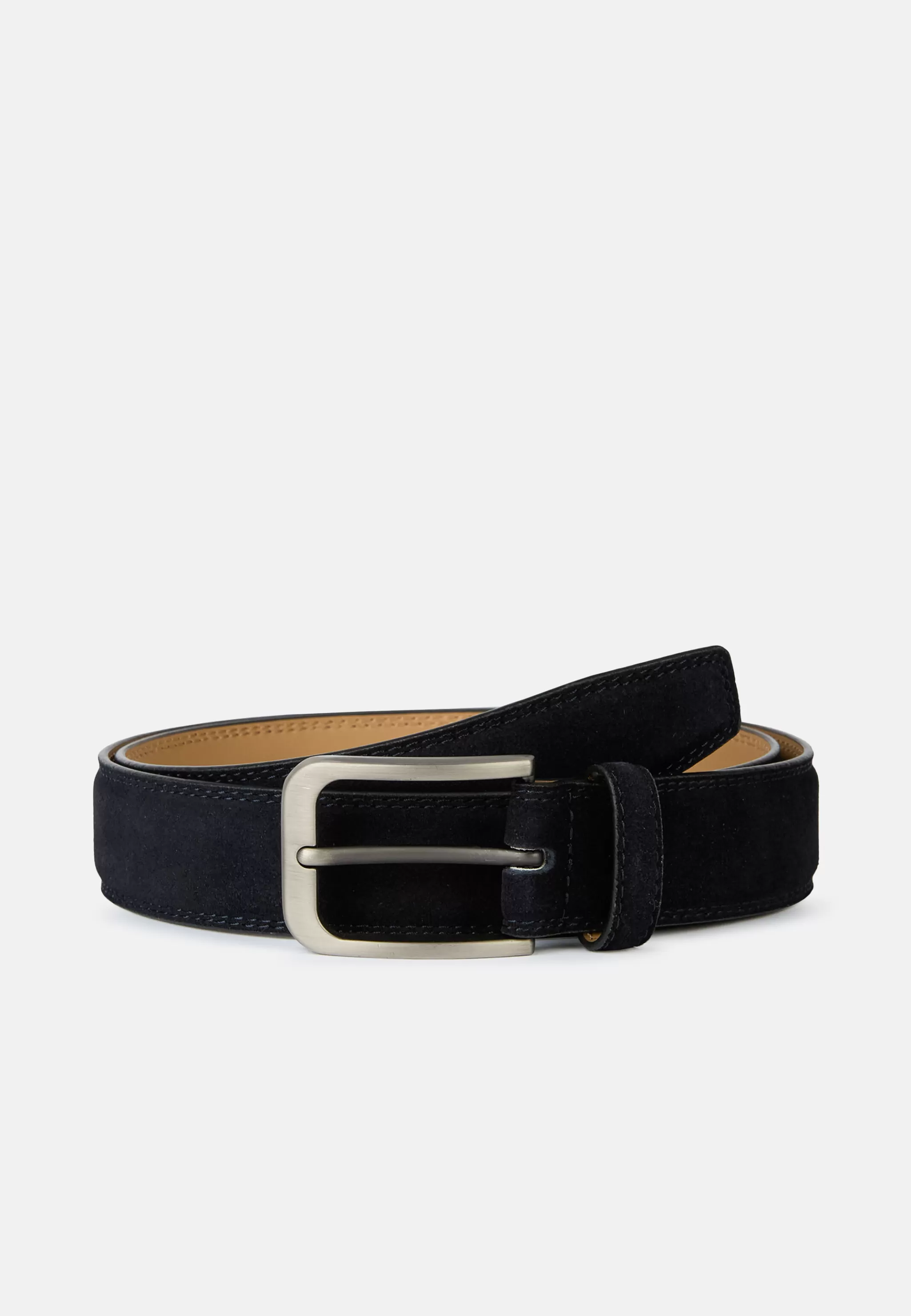 Boggi Milano Ceintures*Ceinture En Daim bleu marine