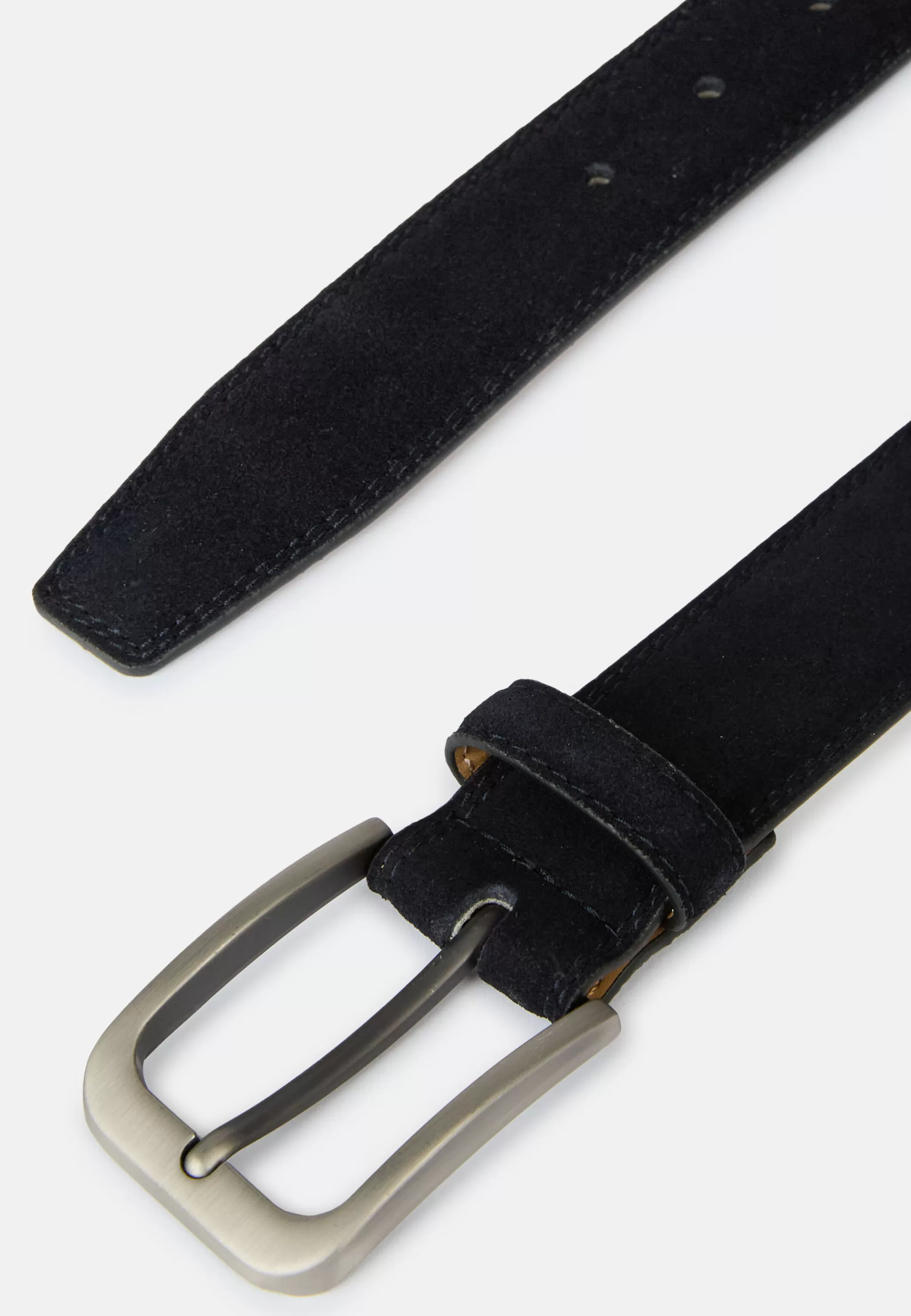 Boggi Milano Ceintures*Ceinture En Daim bleu marine