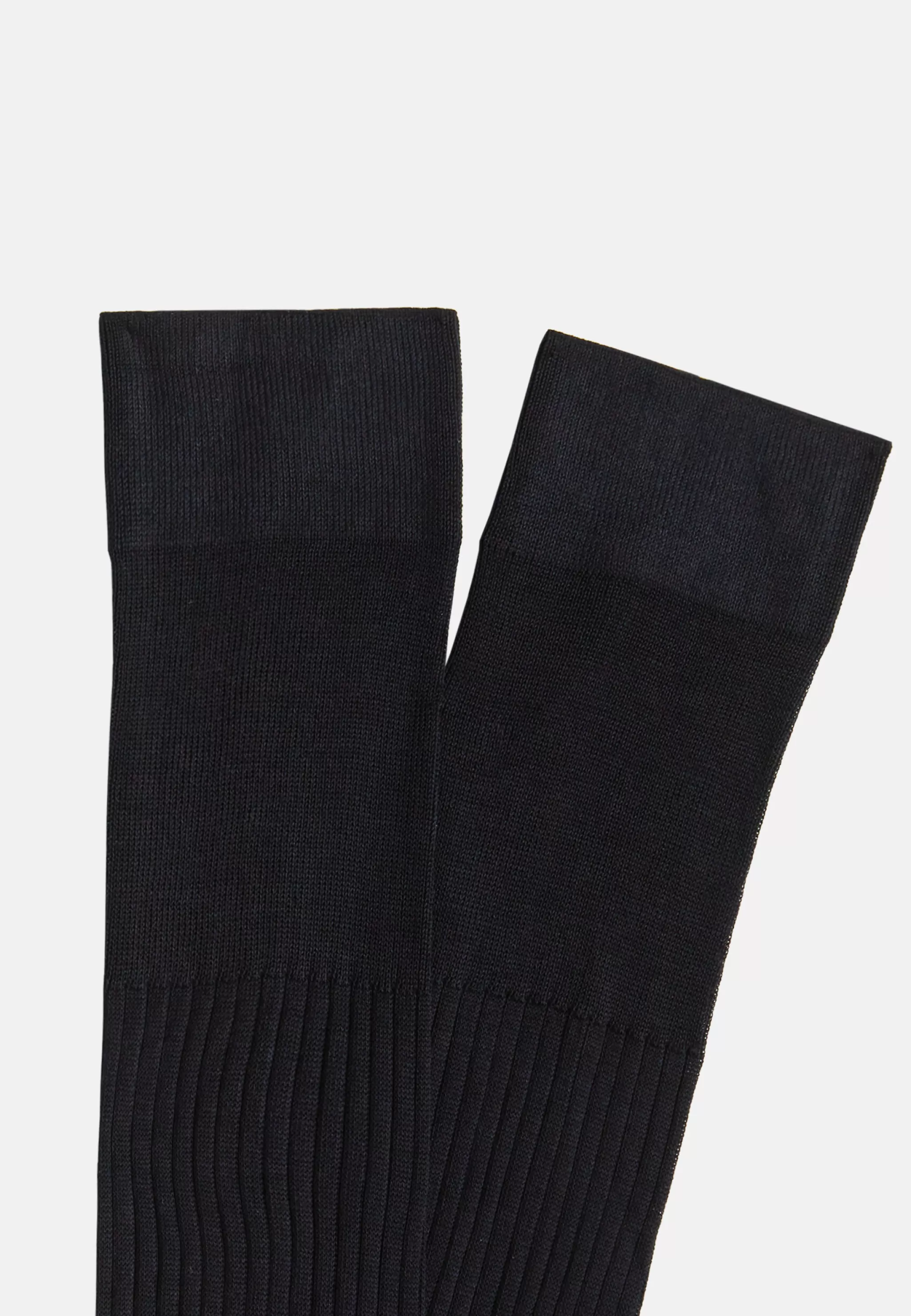 Boggi Milano Chaussettes*Chaussettes À Côtes En Coton Bleu