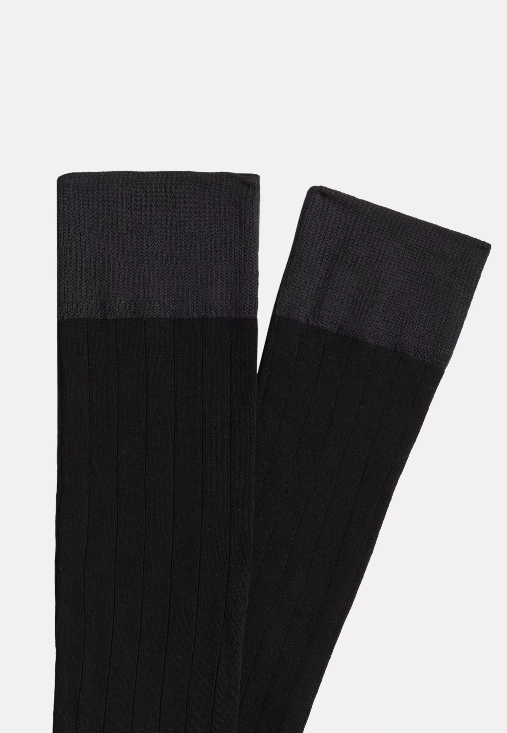 Boggi Milano Chaussettes*Chaussettes À Côtes En Fil Performance bleu marine