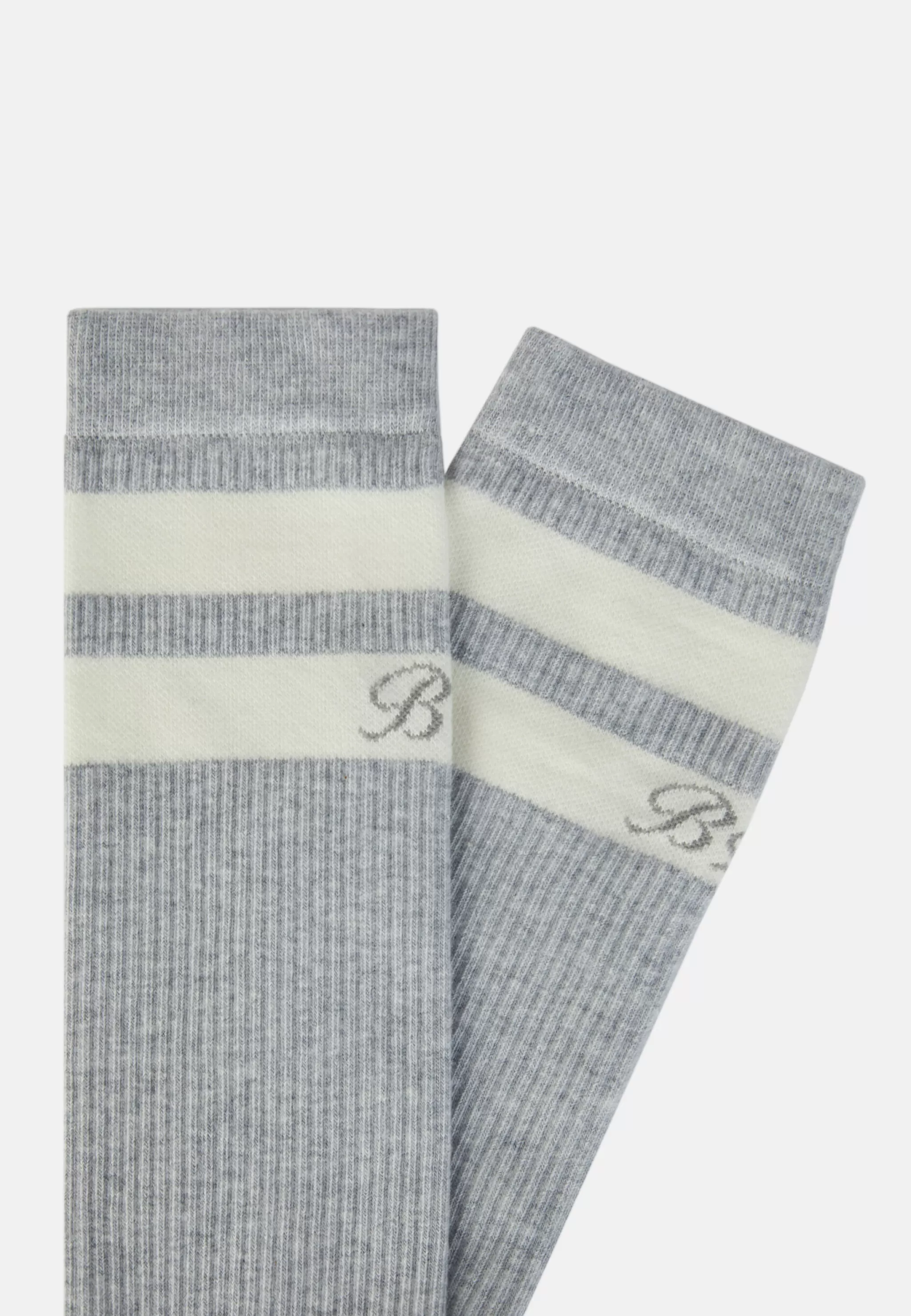 Boggi Milano Chaussettes*Chaussettes À Deux Rayures En Coton Mélangé