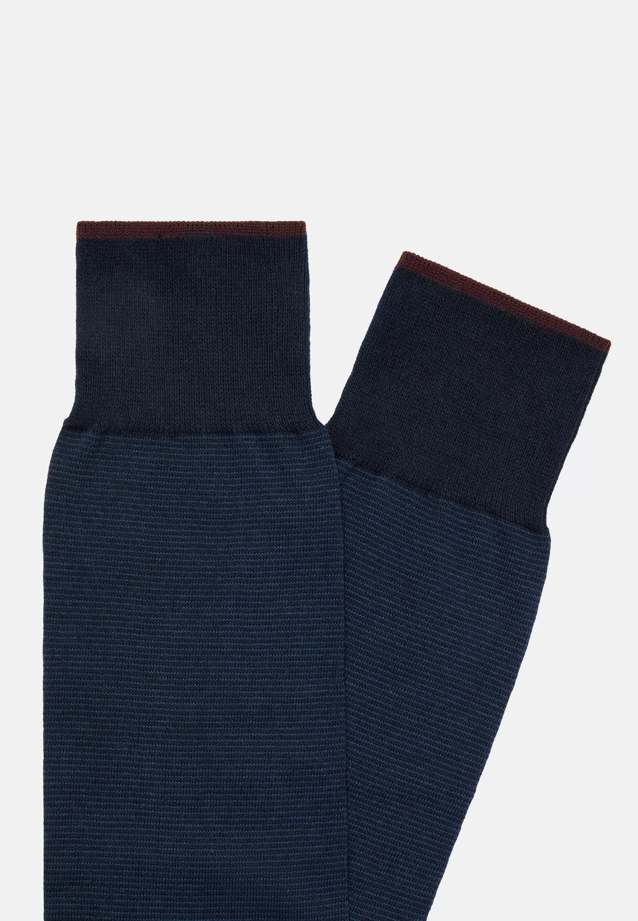 Boggi Milano Chaussettes*Chaussettes Rayées Micro Motif En Coton Bio