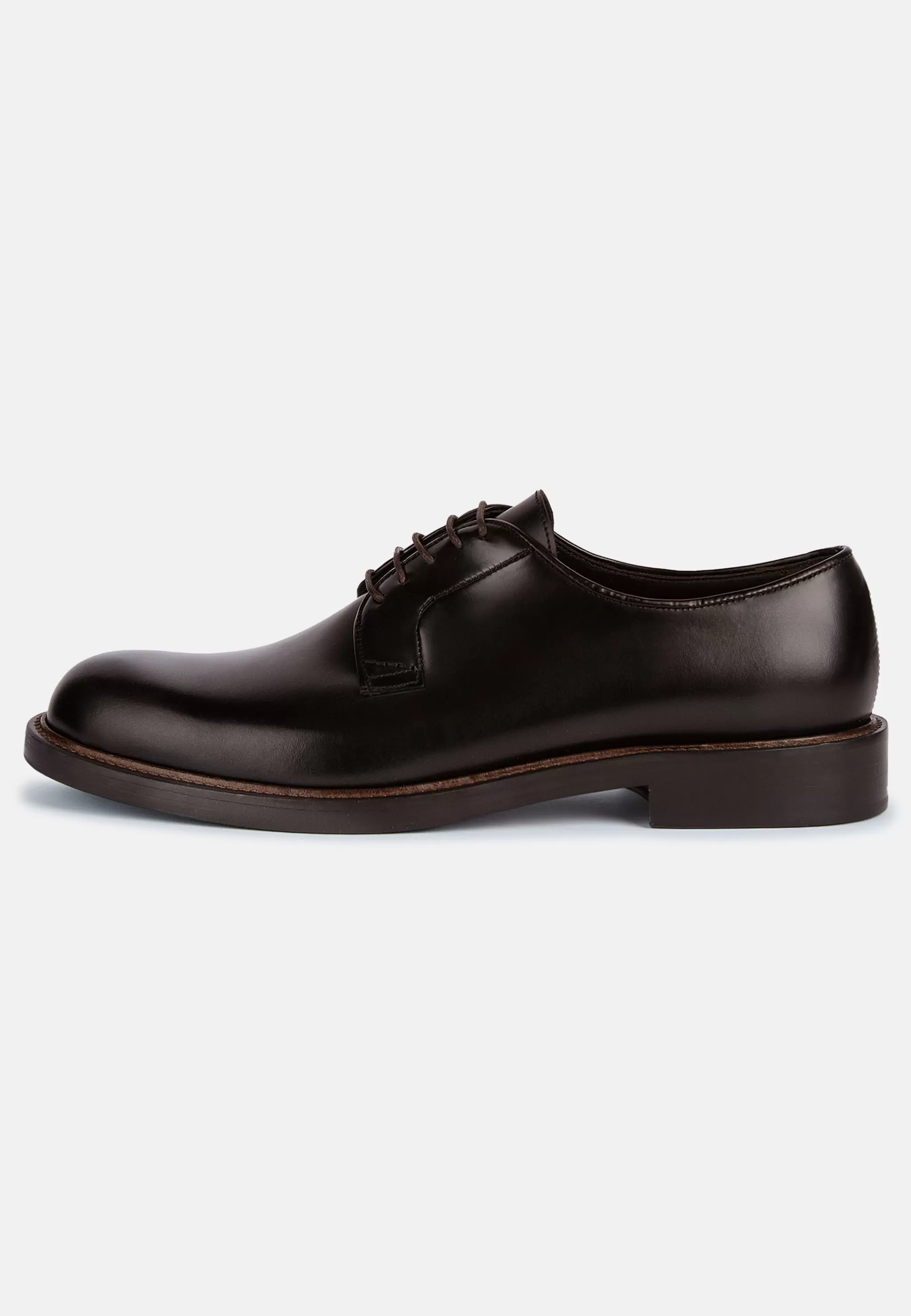 Boggi Milano Classiques*Chaussures Derbies En Cuir Marron