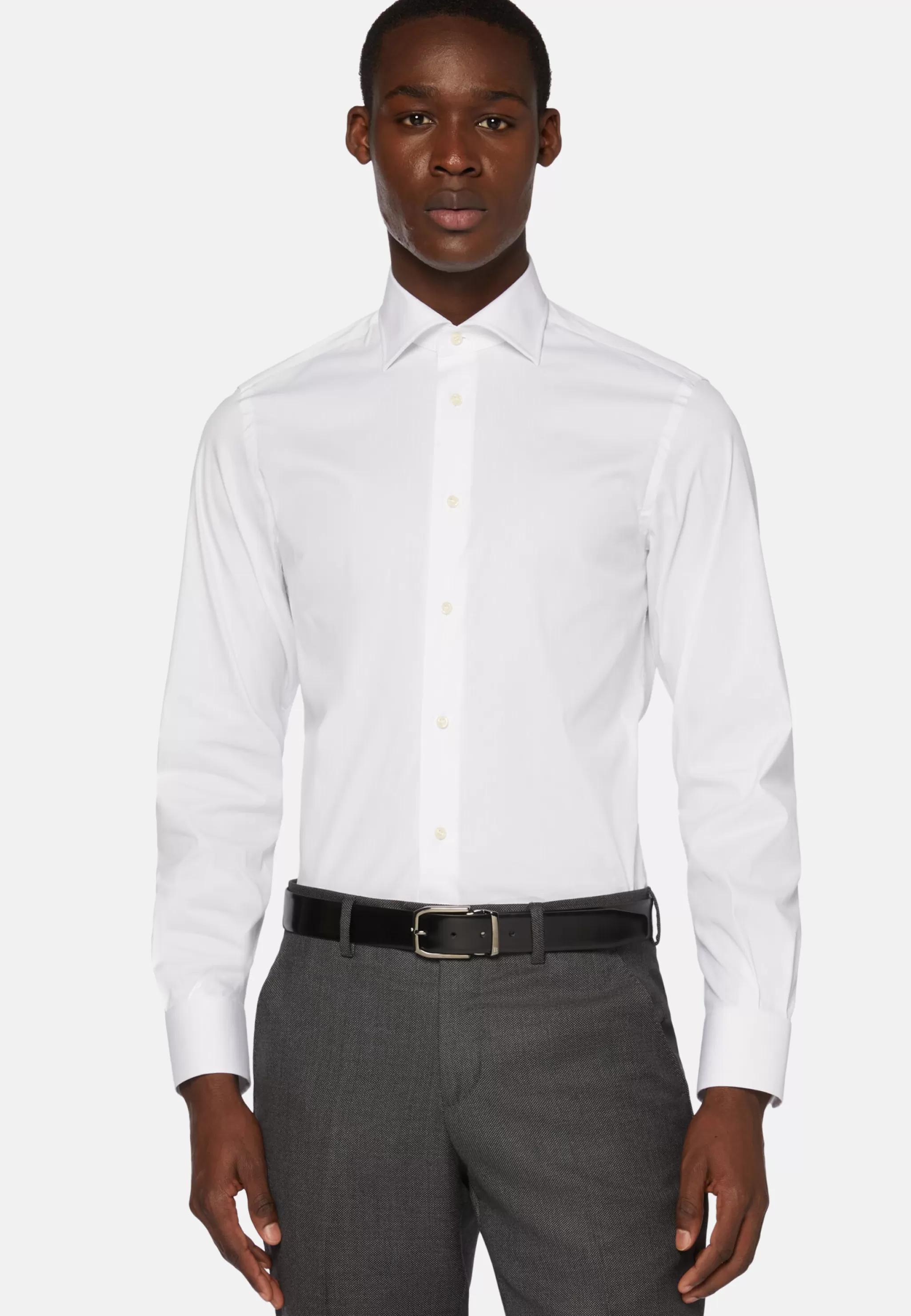 Boggi Milano Chemises Habillées*Chemise he En Coton Extensible Slim Fit Blanc