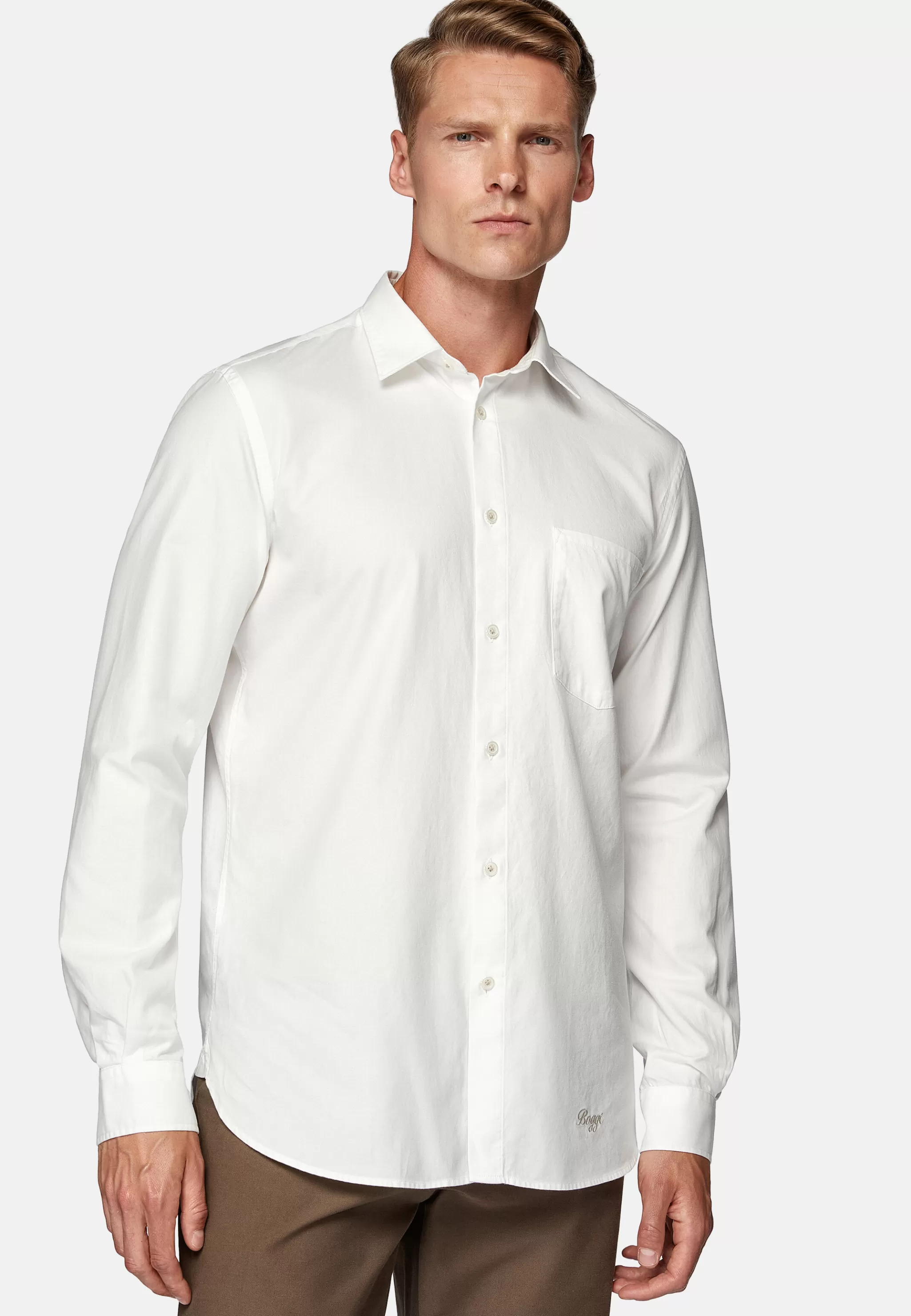 Boggi Milano Chemises Décontractée*Chemise En Coton Regular Fit