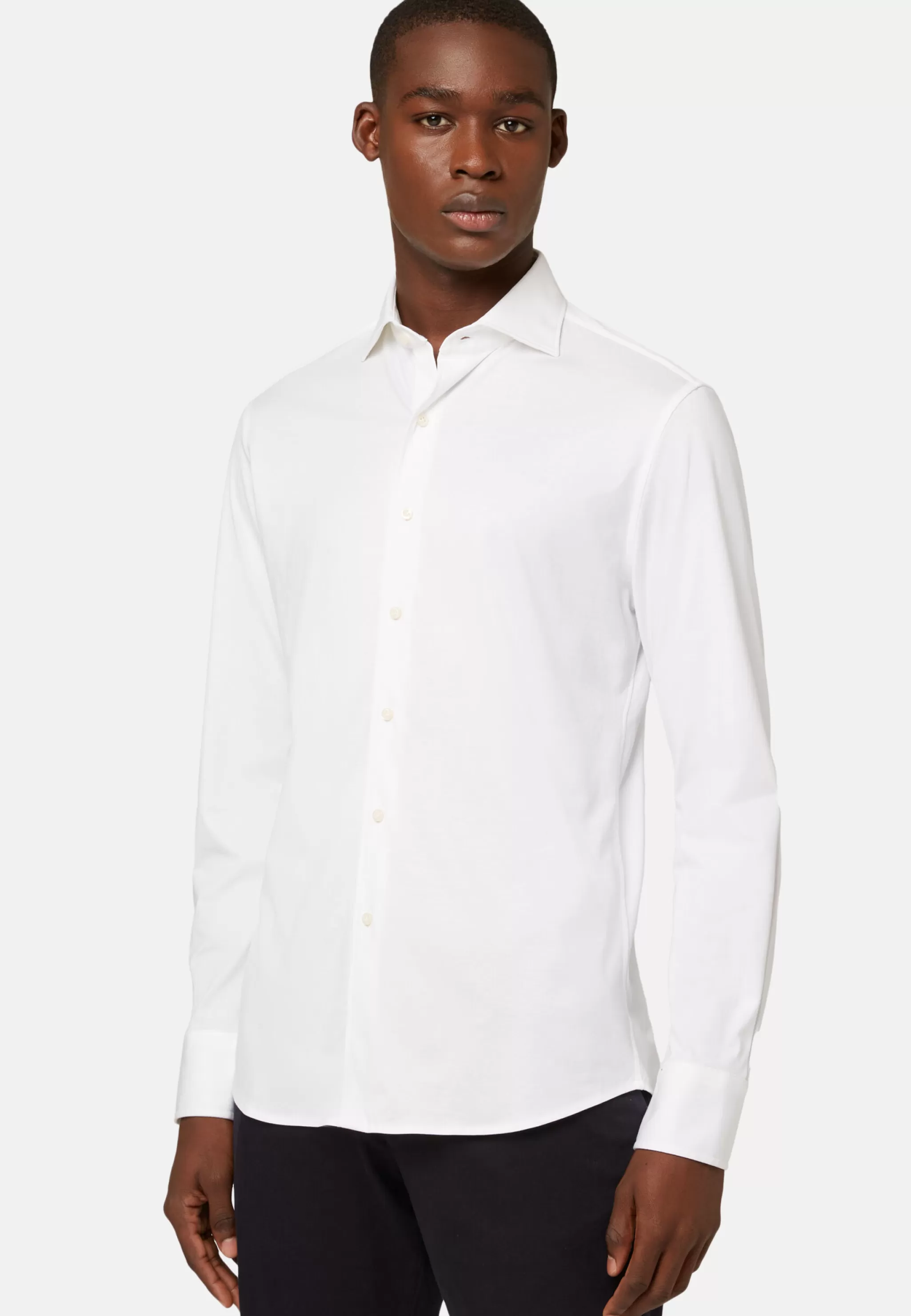 Boggi Milano Chemises Polo*Chemise Polo En Jersey De Coton Coupe Slim blanc