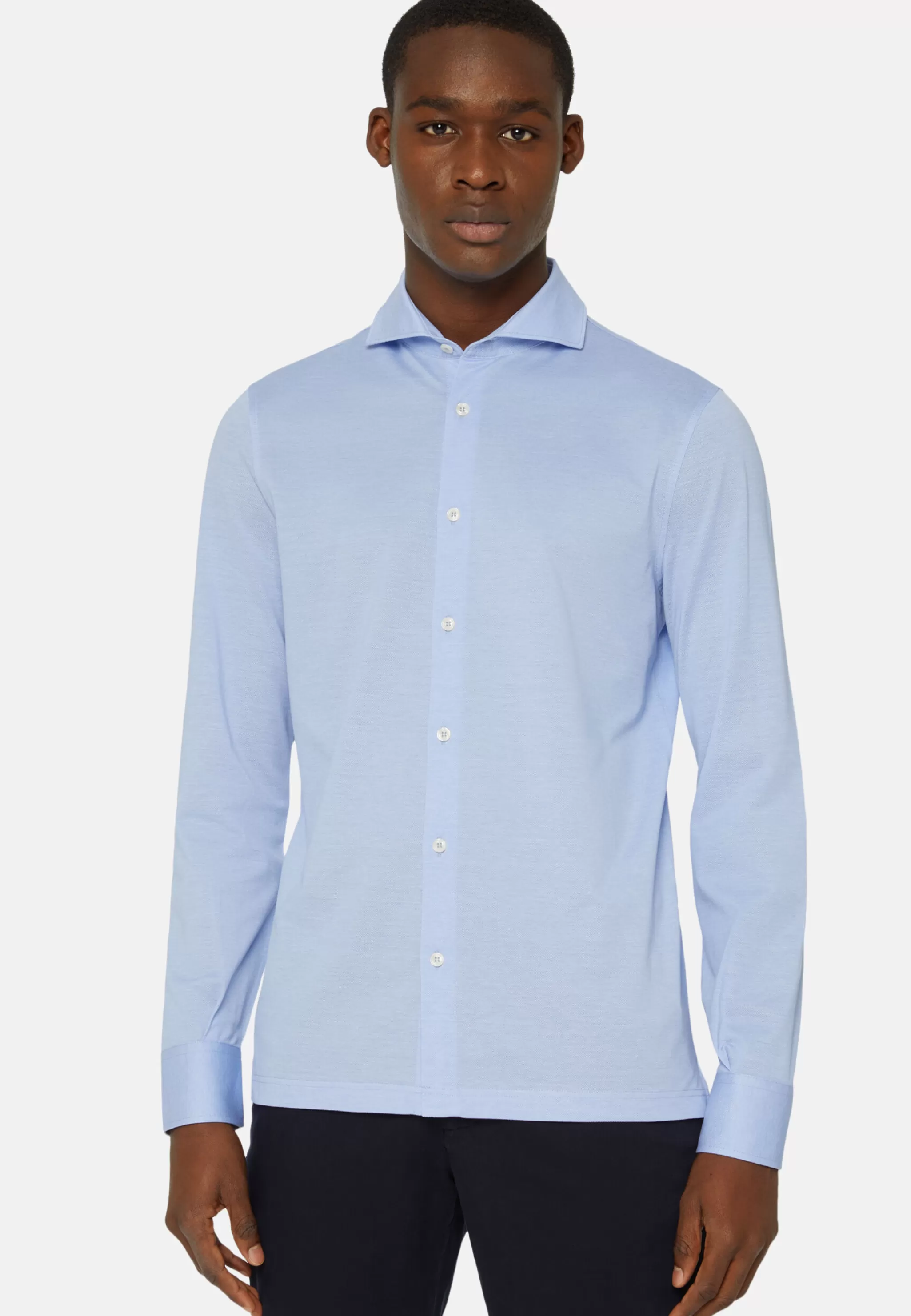 Boggi Milano Chemises Polo*Chemise Polo En Piqué Fil D'Écosse Coupe Slim Bleu clair