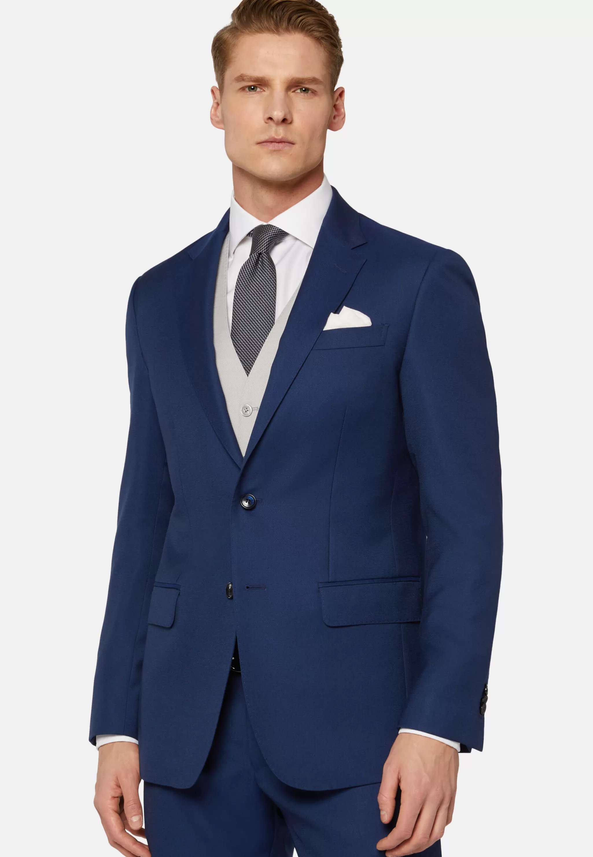 Boggi Milano Costumes*Costume Bleu Roi En Pure Laine Bleu royal