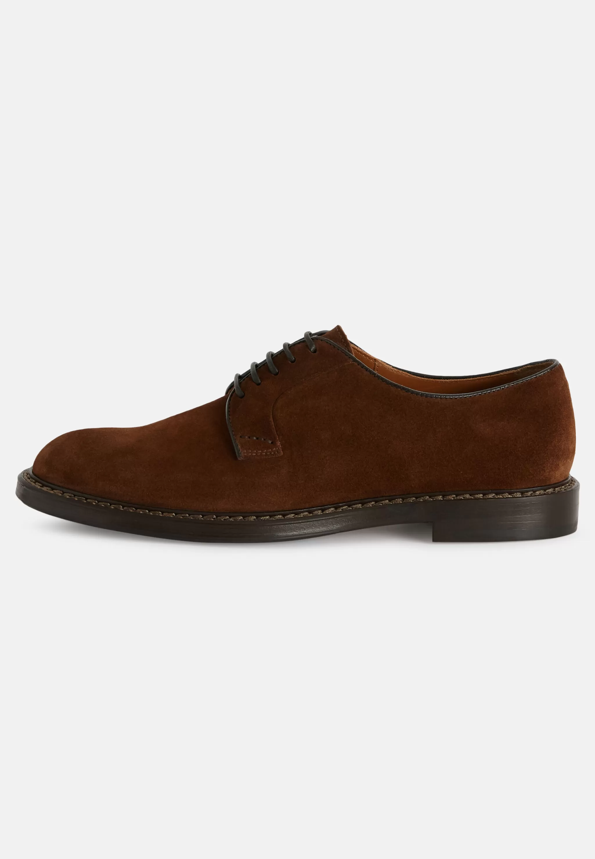 Boggi Milano Classiques*Derbies En Daim Marron