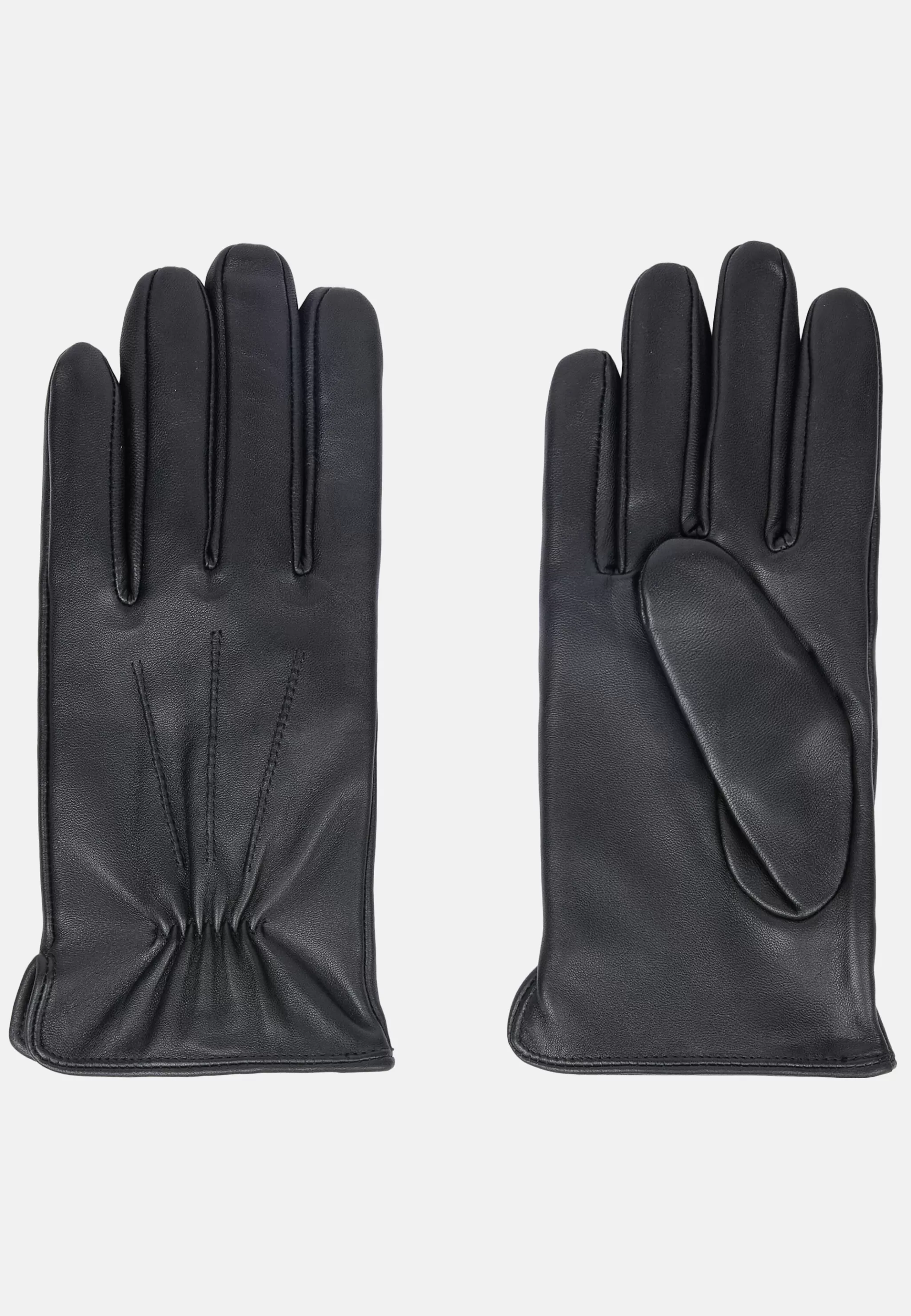 Boggi Milano Gants*Gants En Cuir Noir