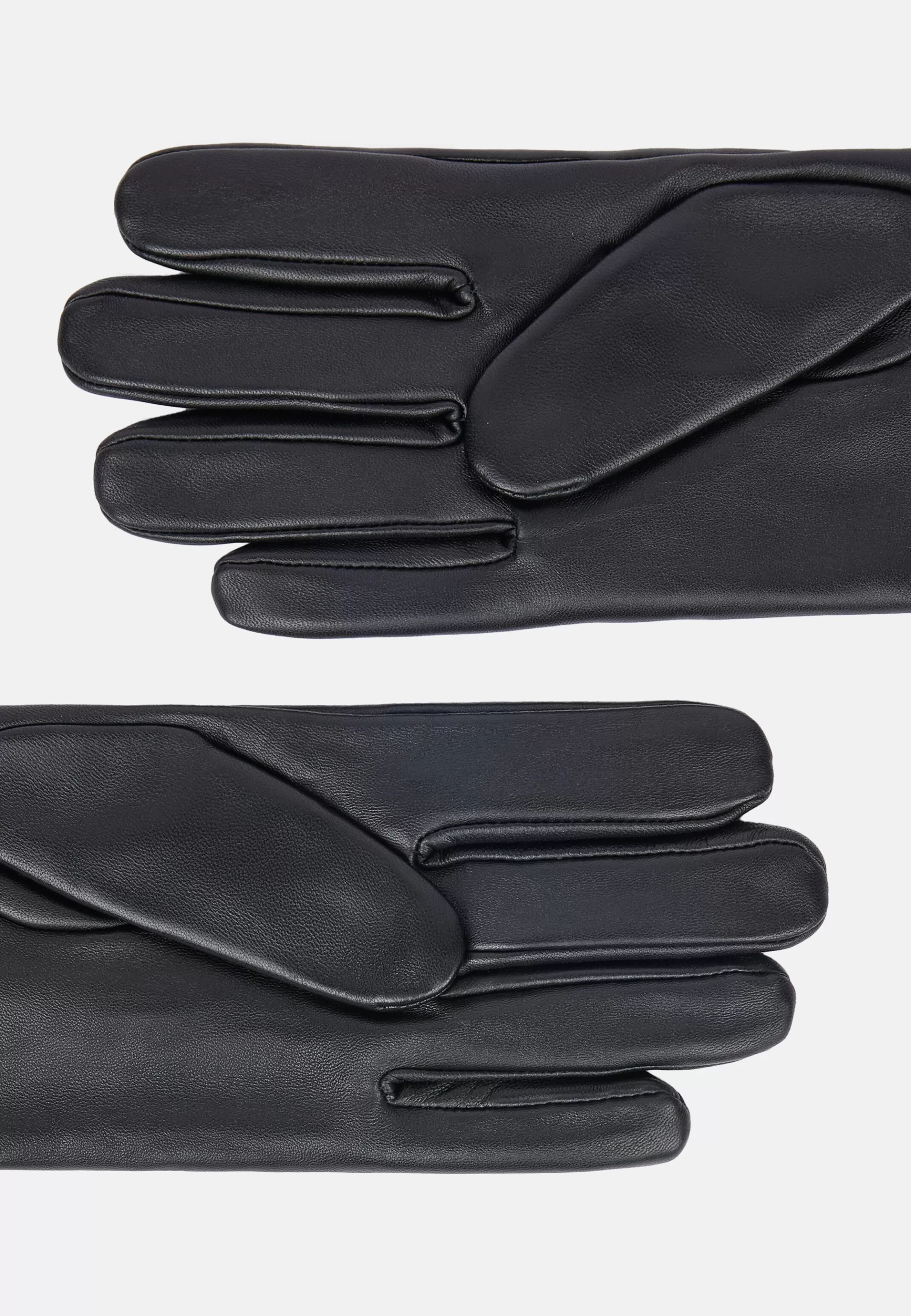 Boggi Milano Gants*Gants En Cuir Noir