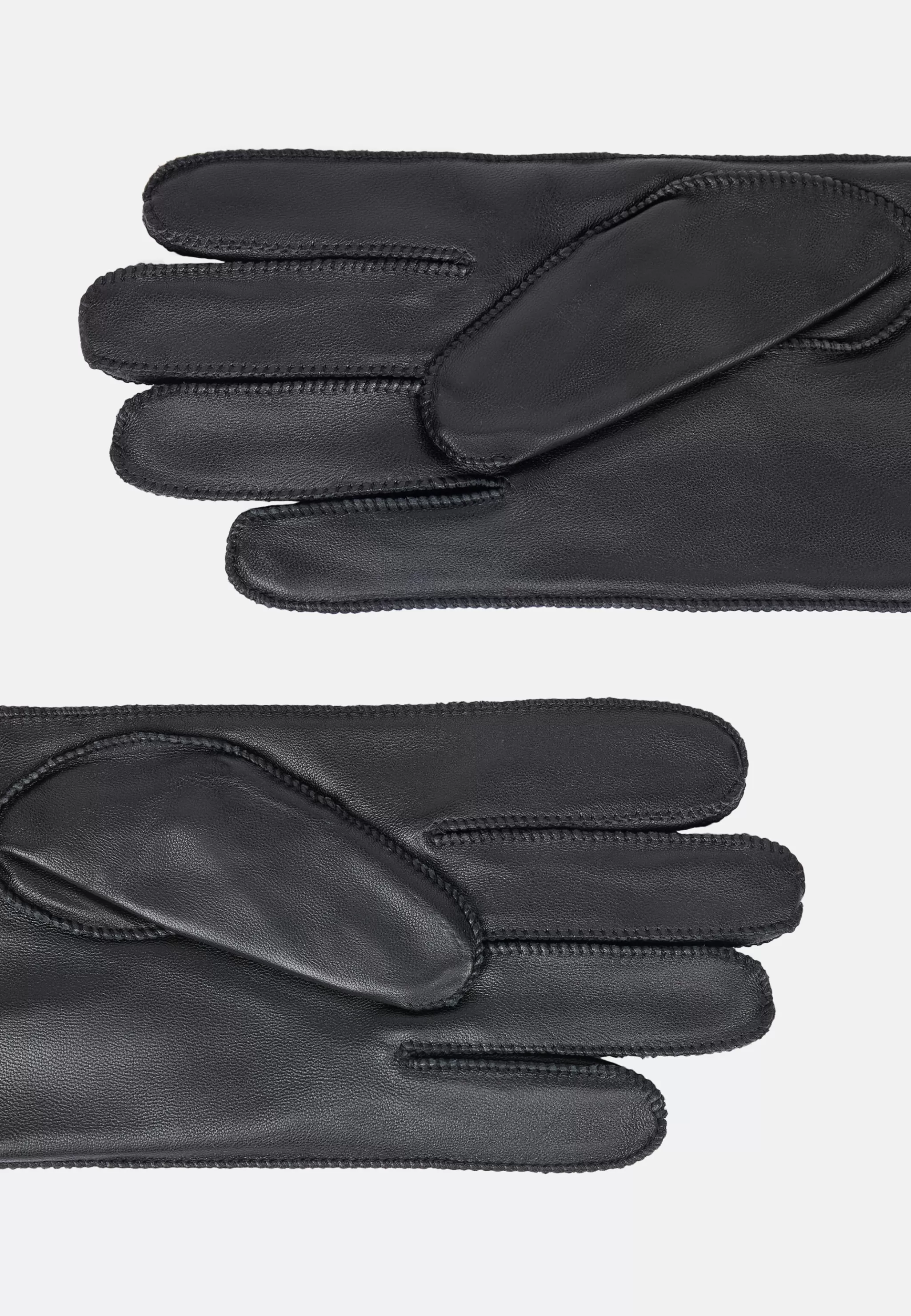 Boggi Milano Gants*Gants En Cuir Noir