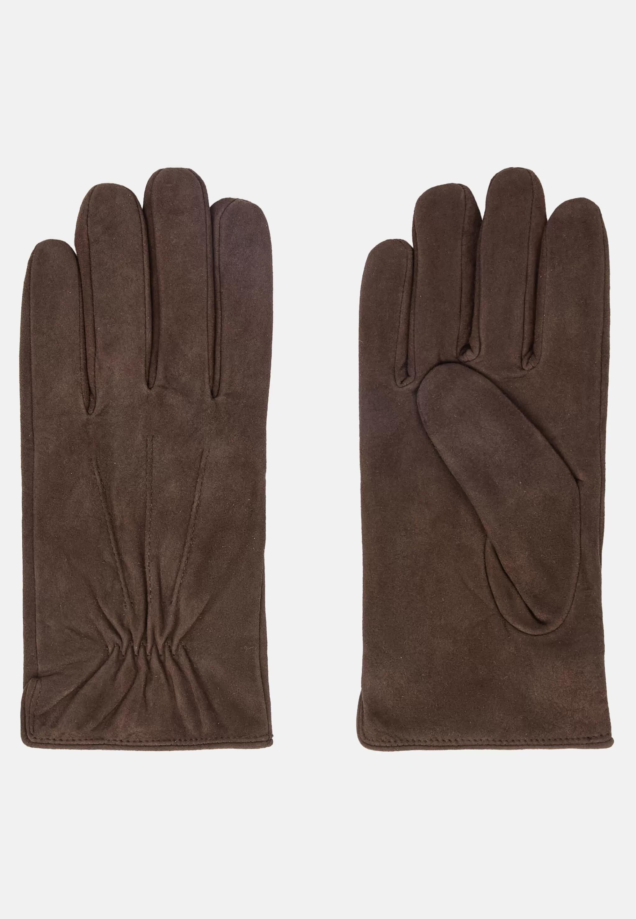 Boggi Milano Gants*Gants En Daim Marron