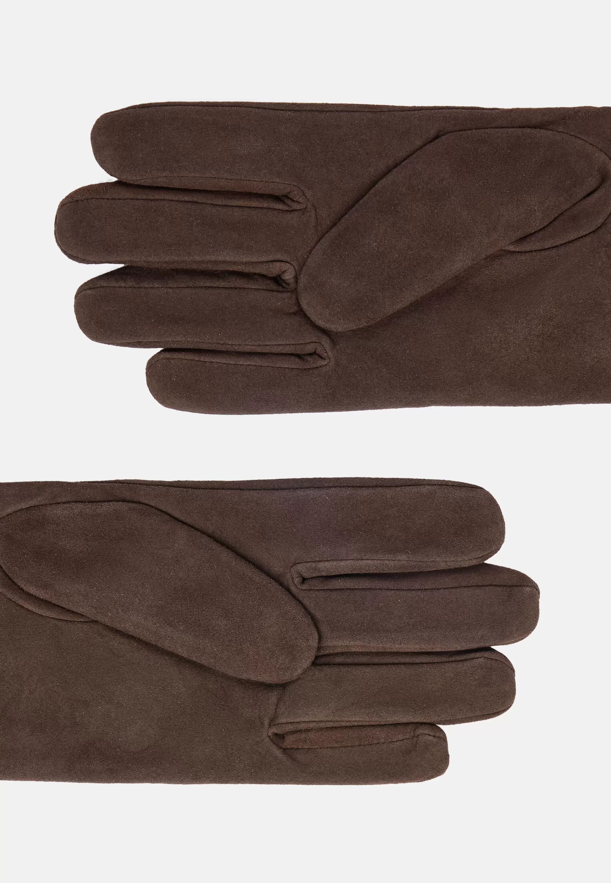 Boggi Milano Gants*Gants En Daim Marron