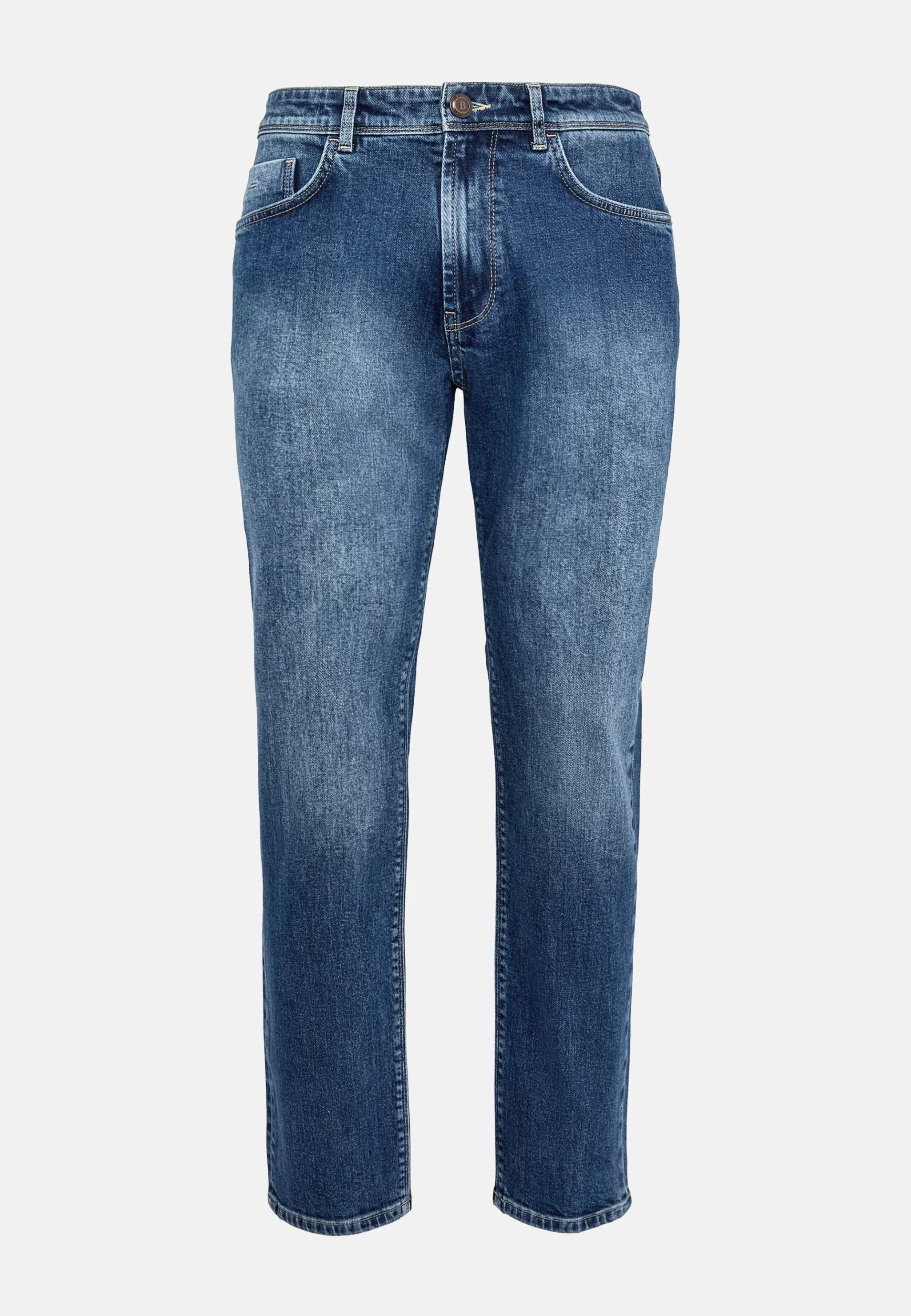 Boggi Milano Jeans*Jean En Denim Extensible Bleu À Délavage Moyen Bleu clair