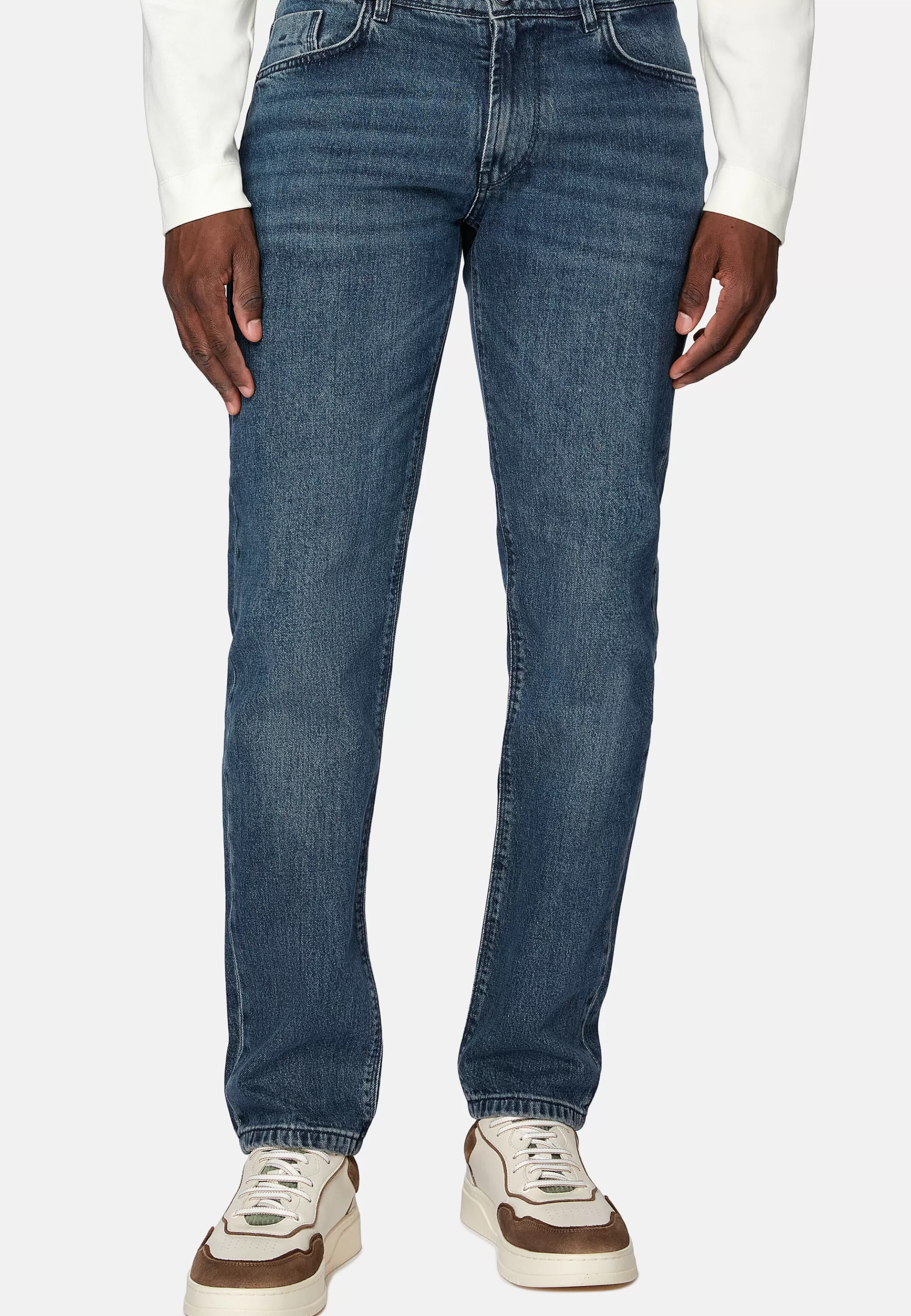 Boggi Milano Jeans*Jean En Denim Extensible Bleu Foncé