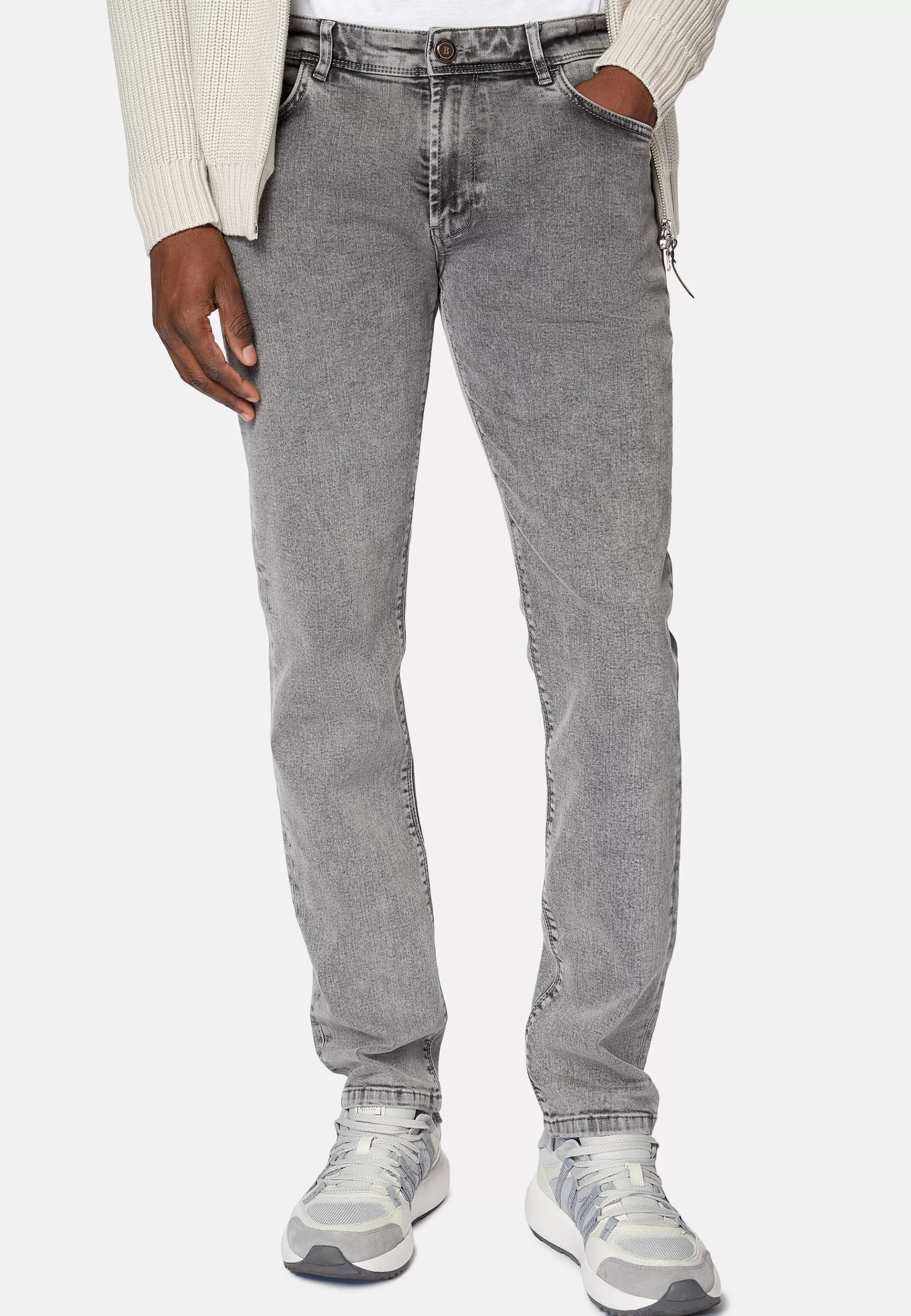 Boggi Milano Jeans*Jean En Denim Extensible Gris