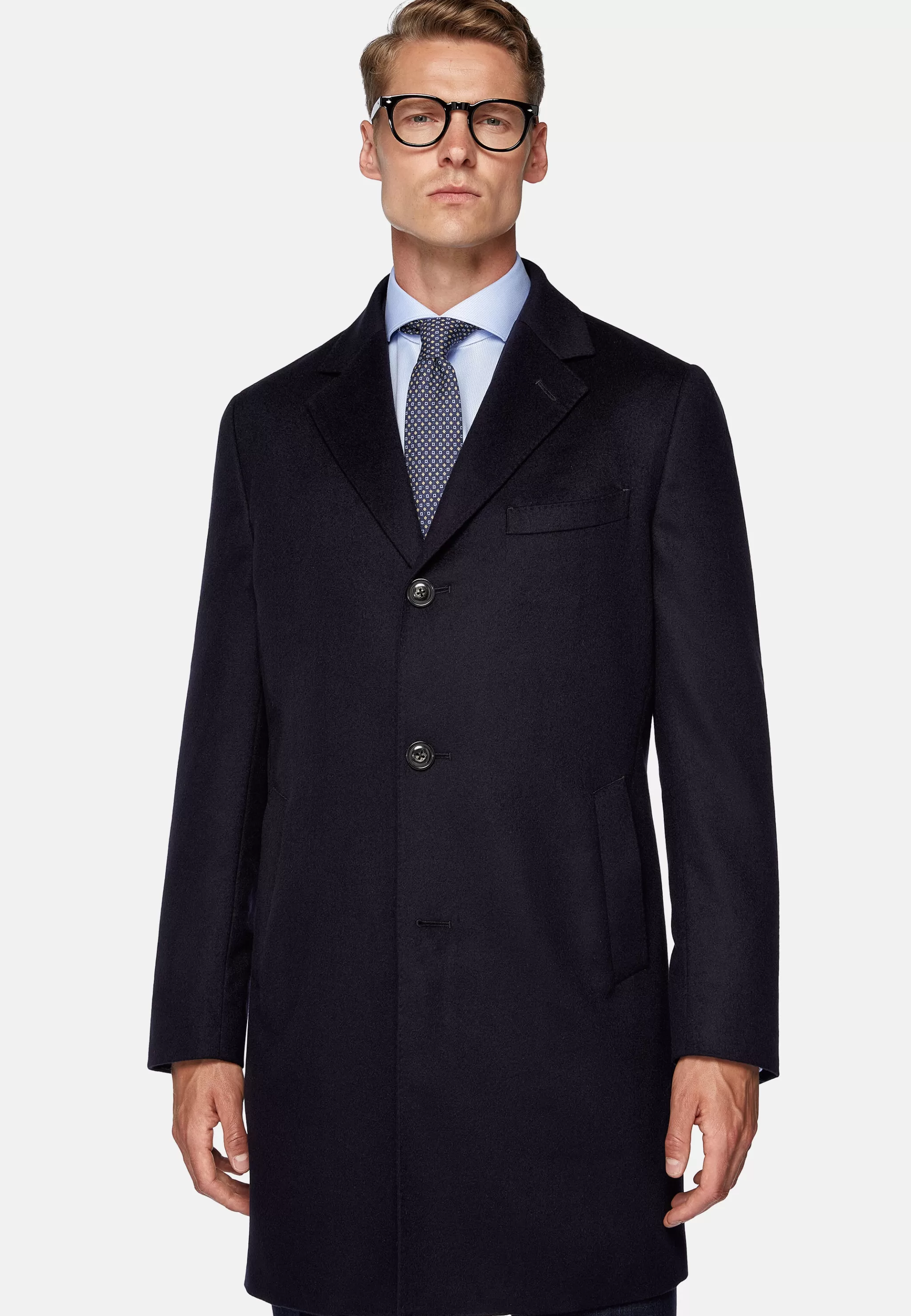 Boggi Milano Manteaux*Manteau En Pur Cachemire À Boutonnage Simple