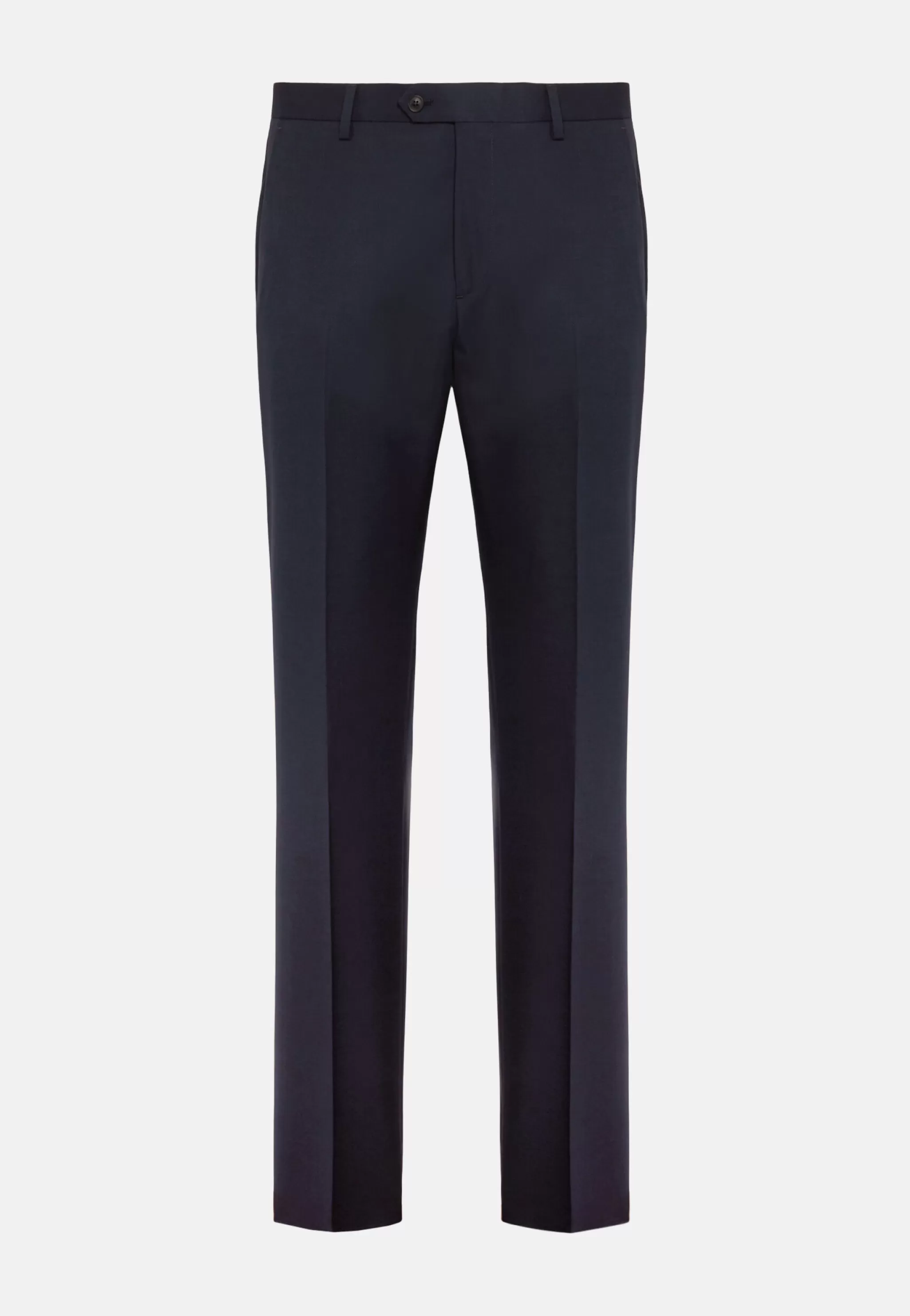 Boggi Milano Pantalons*Pantalon à Micromotif En Laine Extensible bleu marine