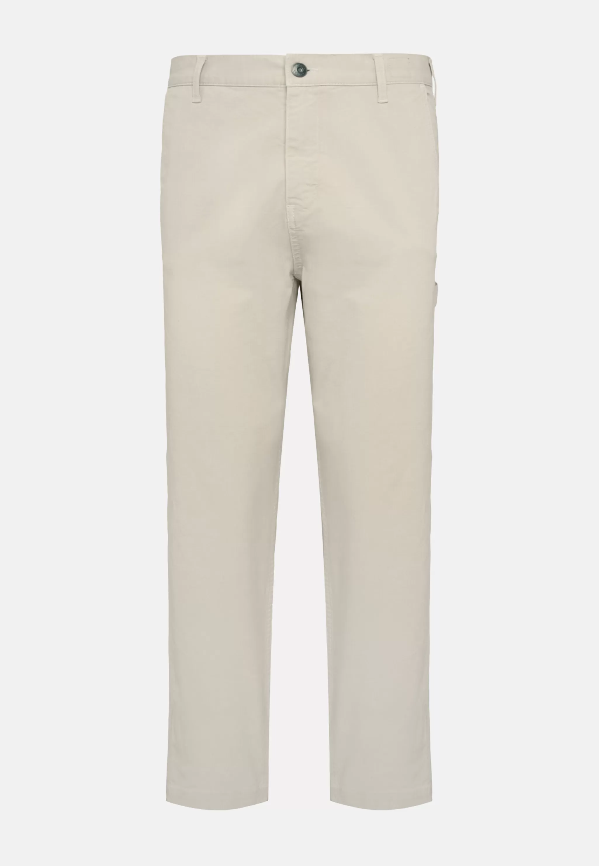 Boggi Milano Pantalons*Pantalon En Coton Extensible Crème