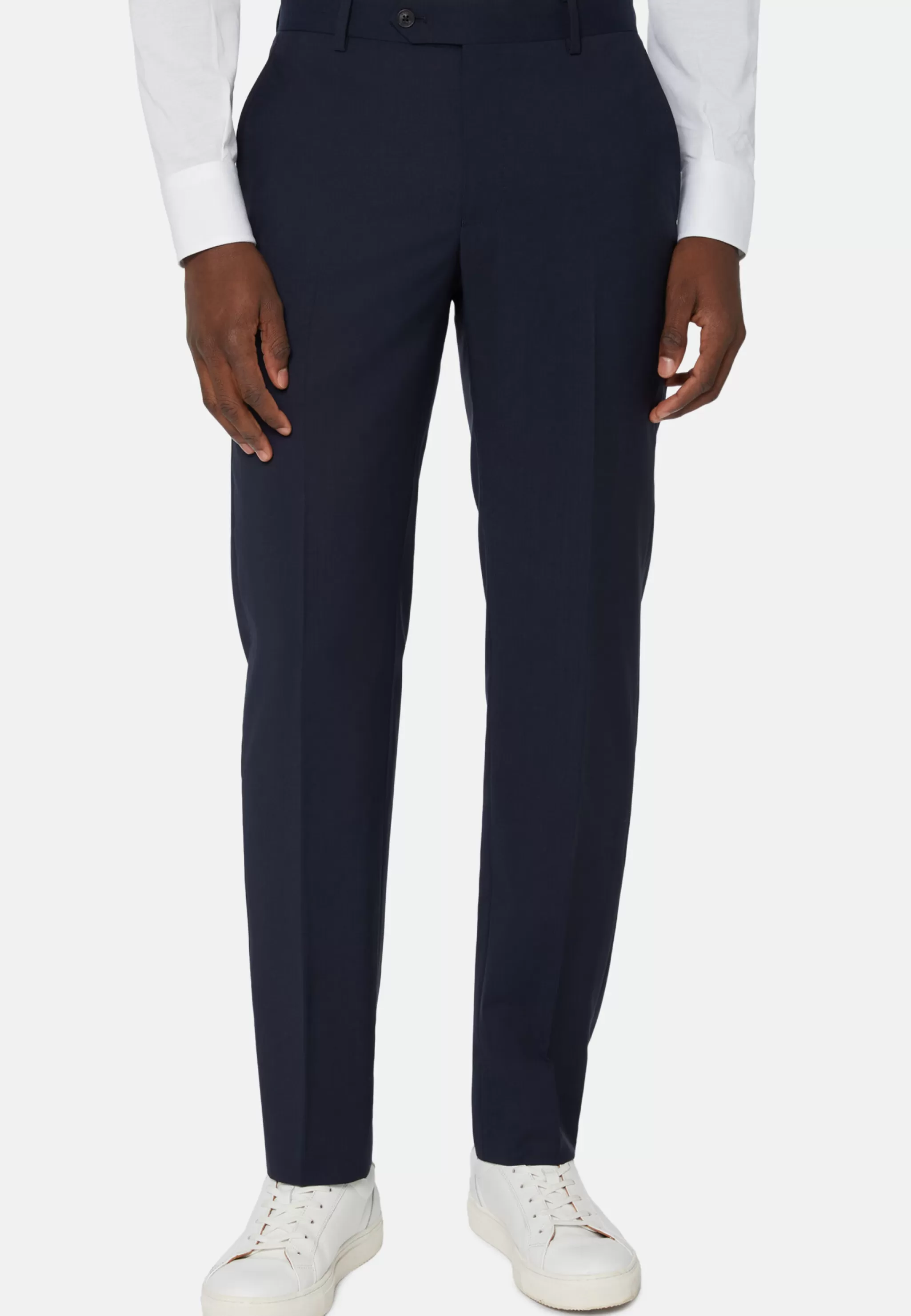 Boggi Milano Pantalons*Pantalon En Laine B Aria bleu marine