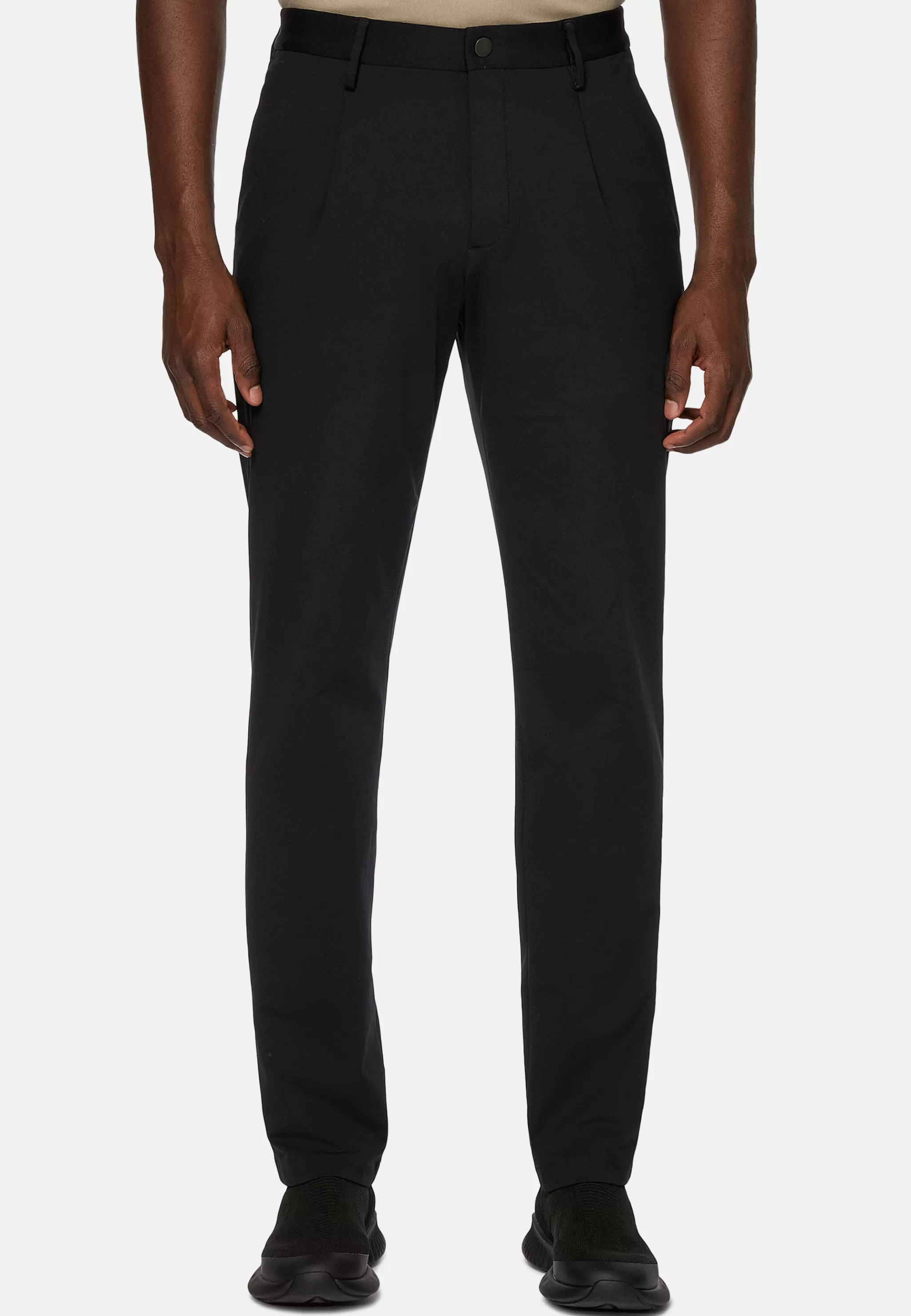 Boggi Milano Pantalons*Pantalon En Nylon Extensible B Tech Noir