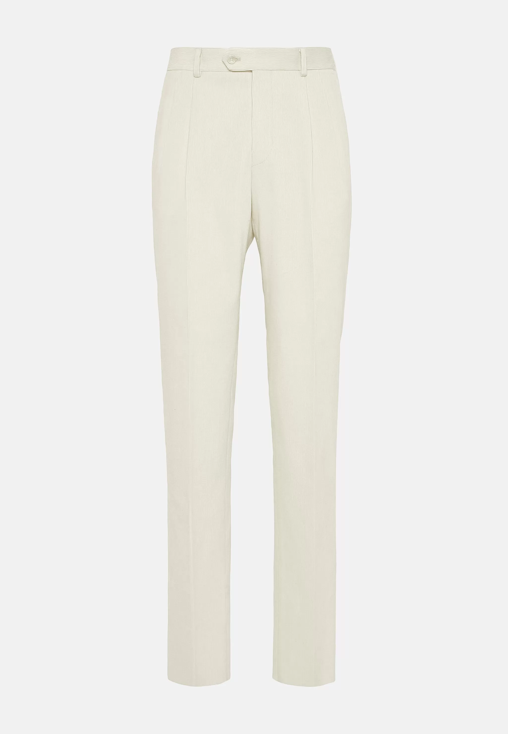 Boggi Milano Pantalons*Pantalon En Velours De Coton Crème