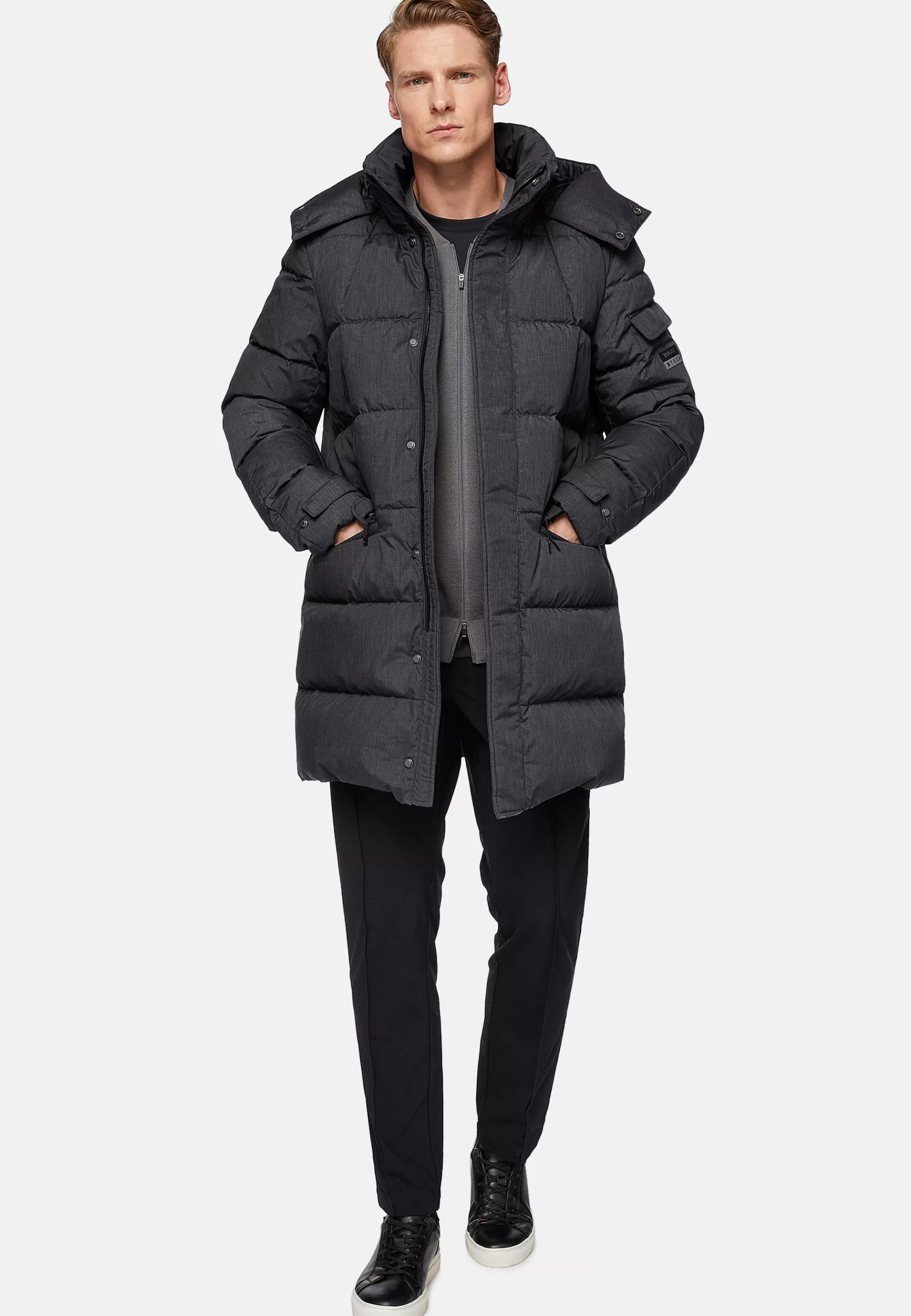 Boggi Milano Blousons*Parka En Tissu Technique Plume D'Oie BTech