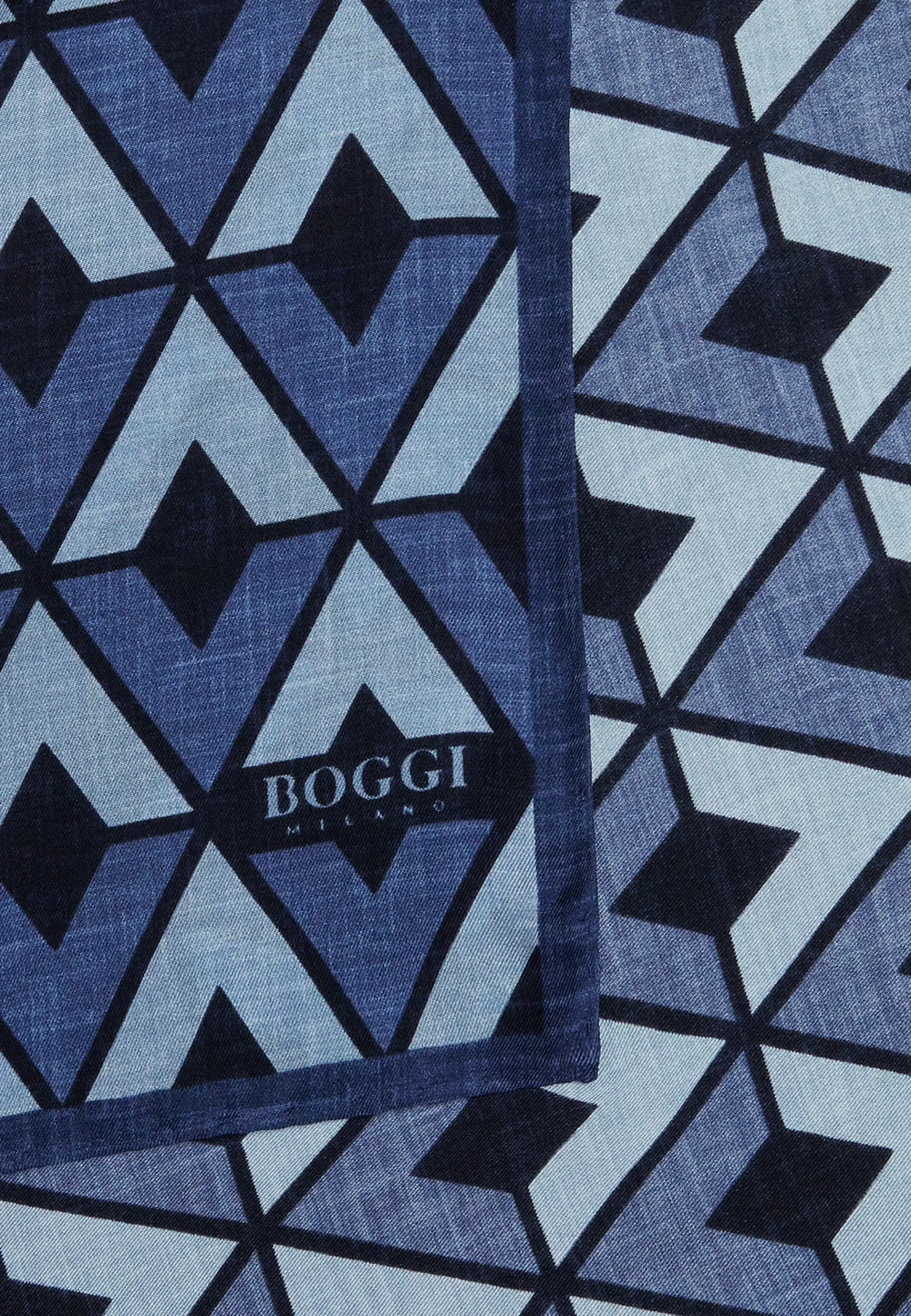 Boggi Milano Mouchoir De Poche*Pochette Fantaisie Macro En Soie