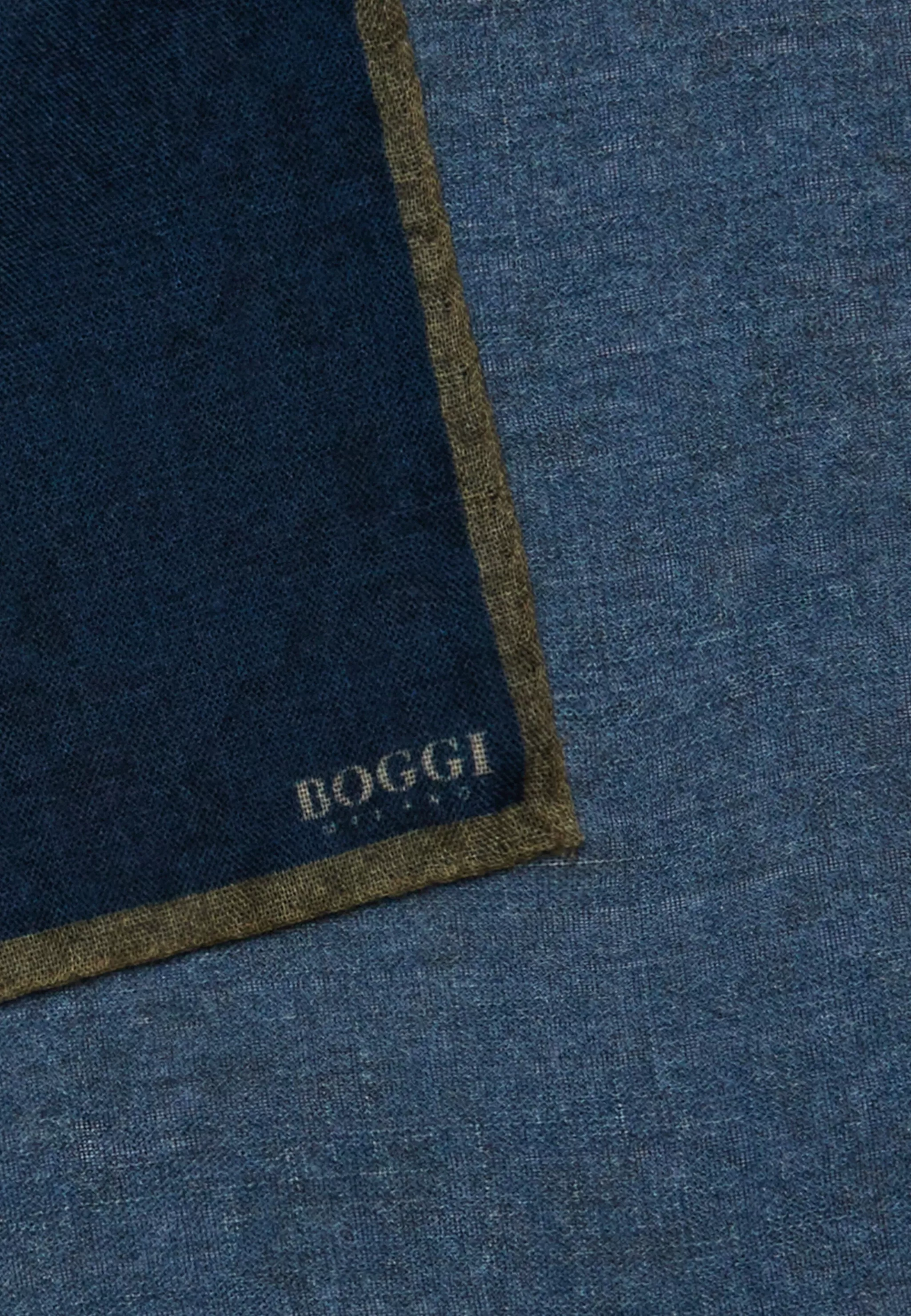 Boggi Milano Mouchoir De Poche*Pochette Motif Bord Contrasté En Laine