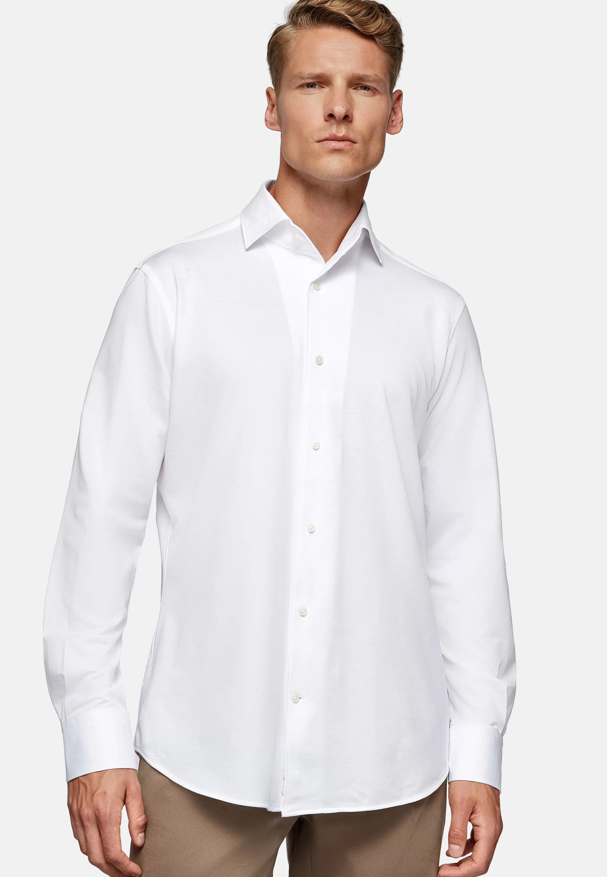 Boggi Milano Chemises Polo*Polo Chemise En Jersey Regular Fit Blanc