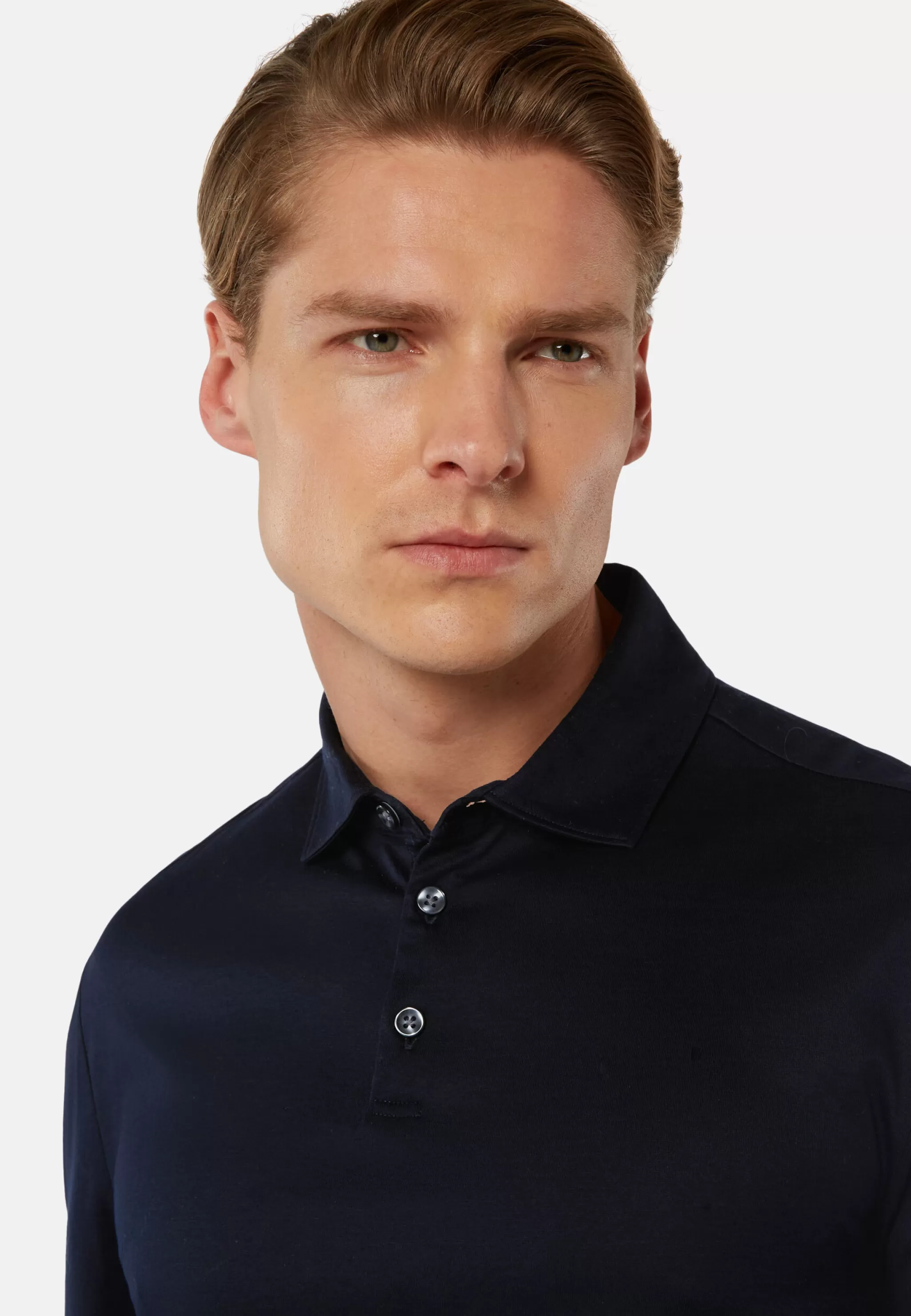 Boggi Milano Polos*Polo En Jersey De Coton Pima Regular Fit Manches Longues