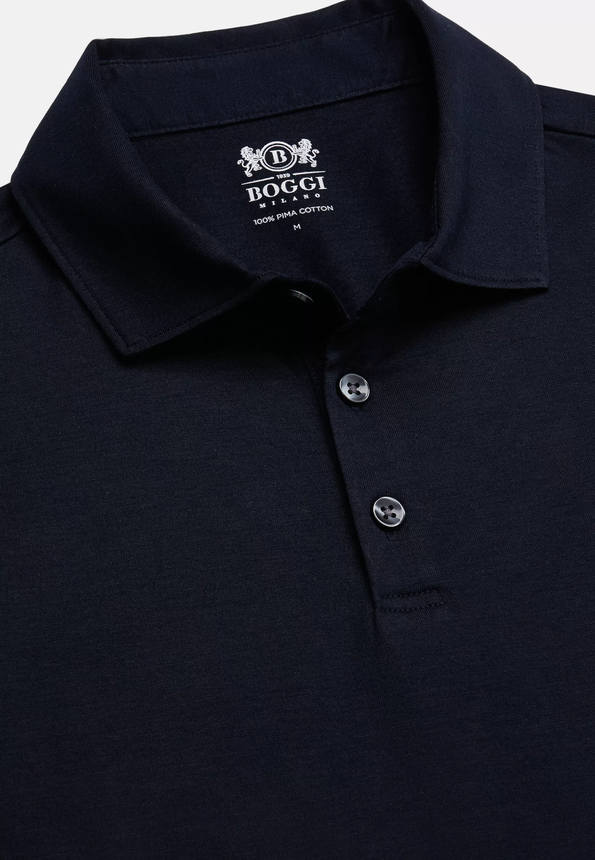 Boggi Milano Polos*Polo En Jersey De Coton Pima Regular Fit Manches Longues