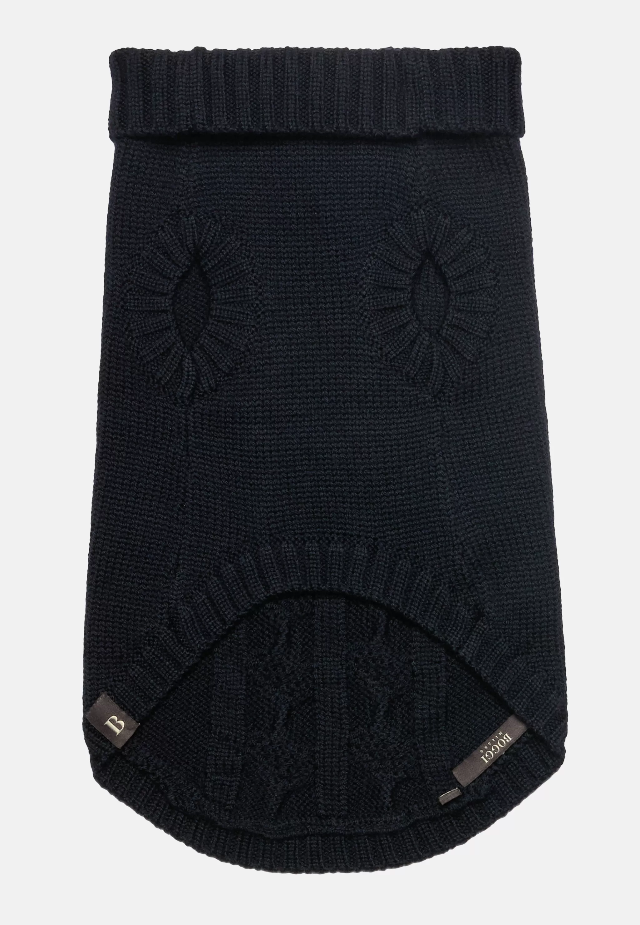 Boggi Milano Petwear*Pull Col Roulé Pour Chien En Pure Laine Mérinos bleu marine