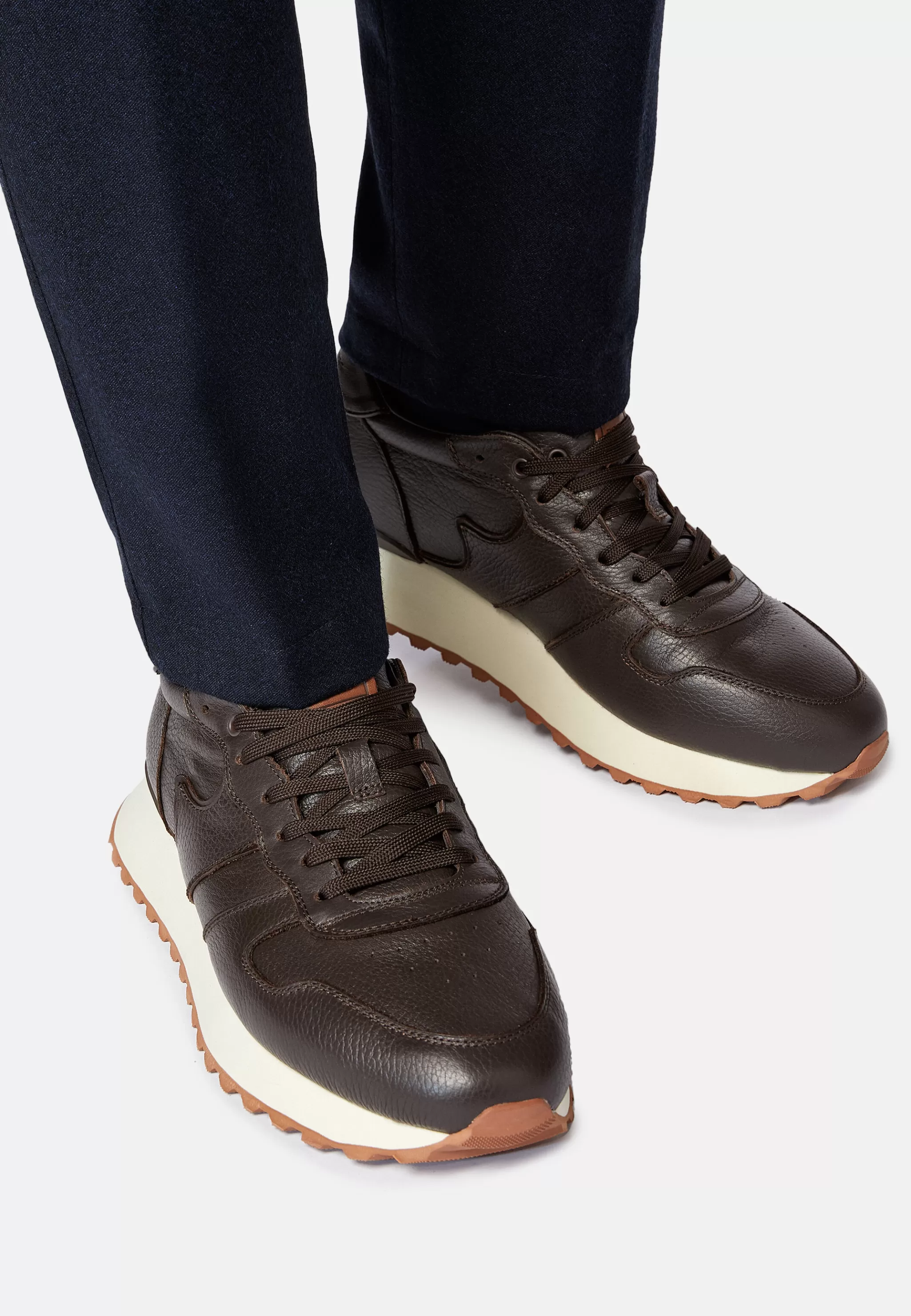 Boggi Milano Sneakers*Sneakers En Cuir Foulonné