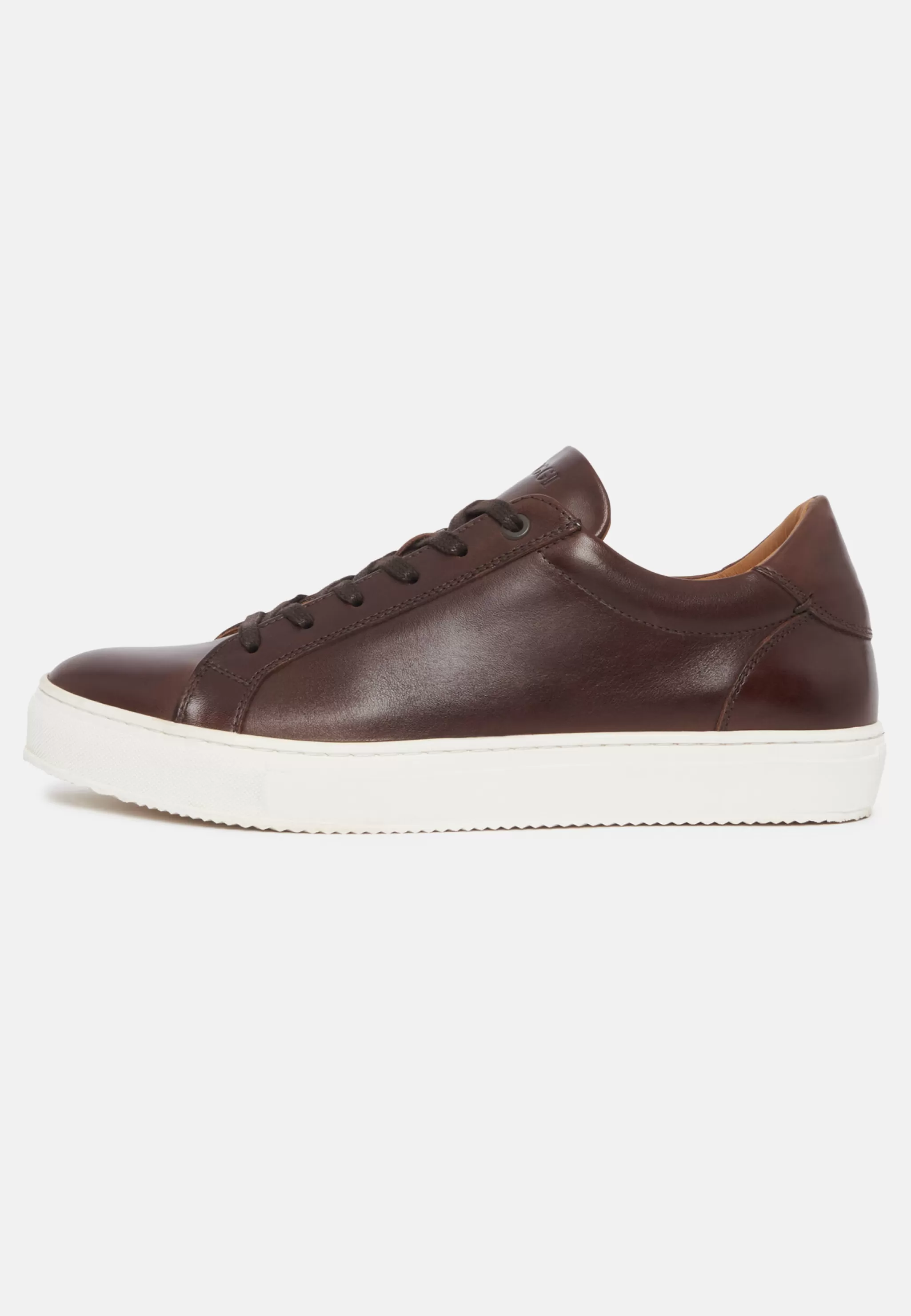 Boggi Milano Sneakers*Sneakers Marron En Cuir