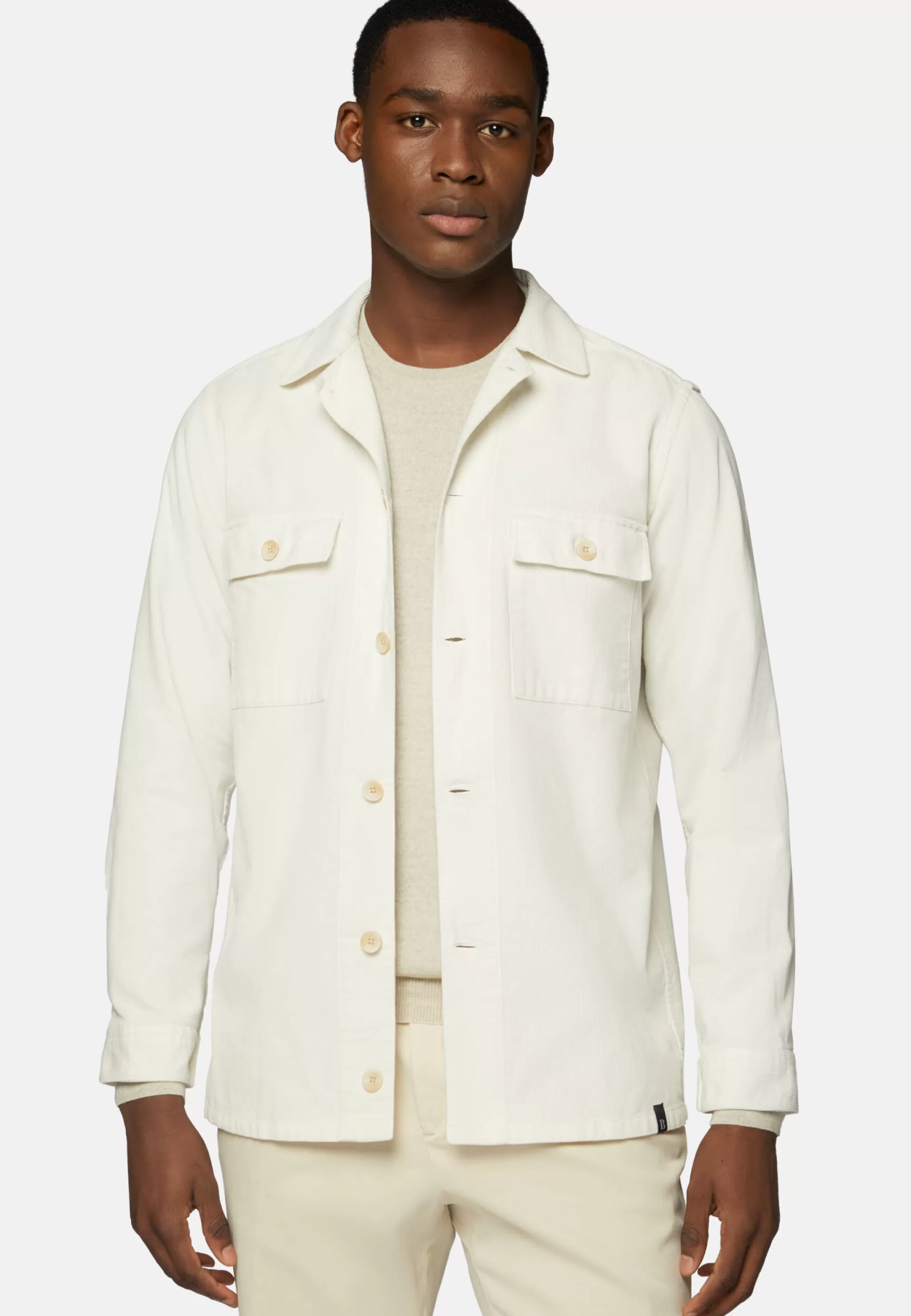 Boggi Milano Surchemise & Shirt Jackets*Surchemise he En Velours Blanc