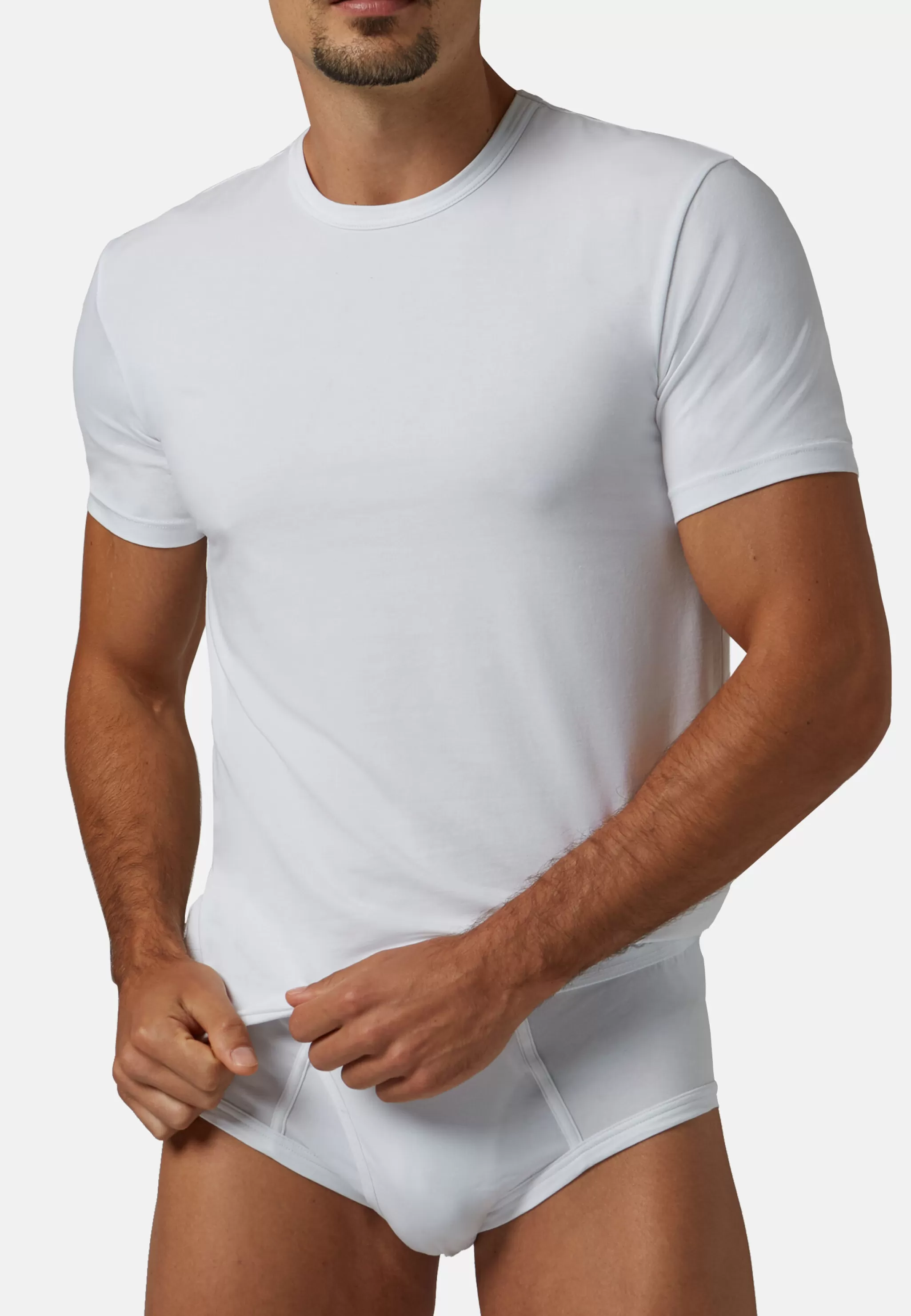 Boggi Milano Sous-Vêtements Et Pyjamas*T-shirt En Jersey De Coton Stretch