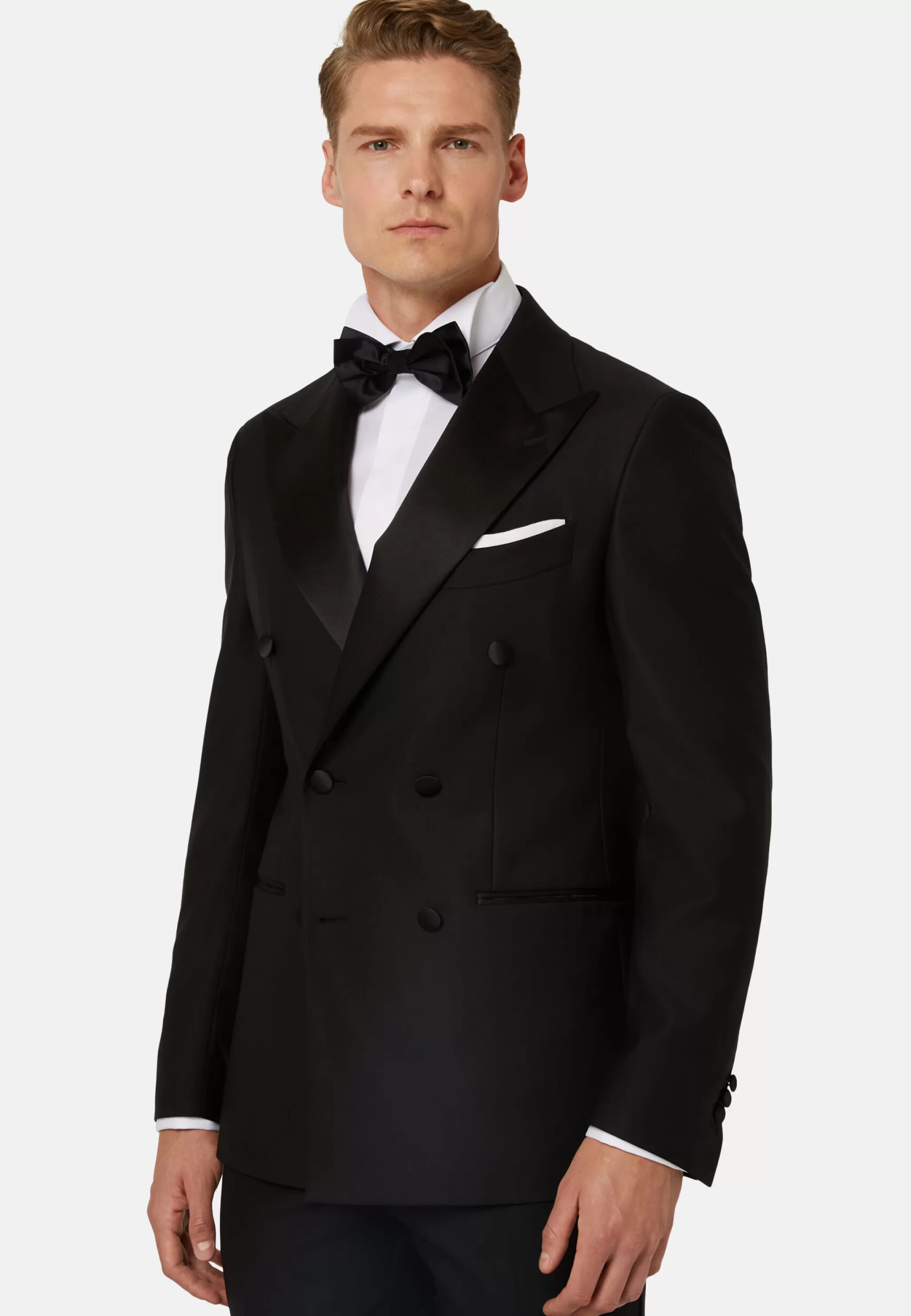 Boggi Milano Vestes*Veste De Smoking e En Laine Avec Revers En Pointe Noir